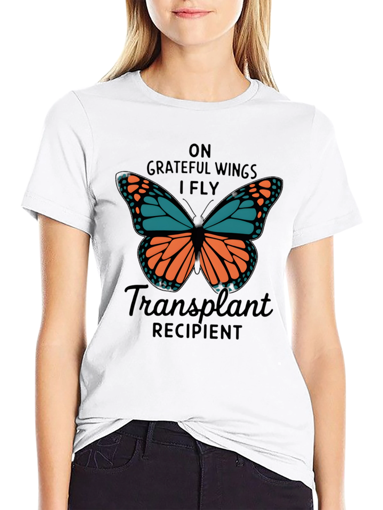 Grateful Wings Transplant Recipient T-Shirt - 9