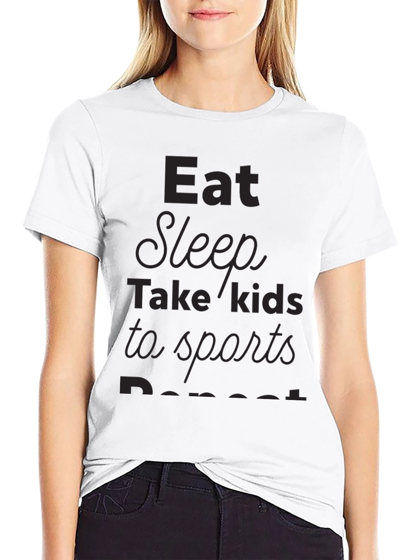 Eat Sleep Take Kids to Sports Repeat T-Shirt - 9