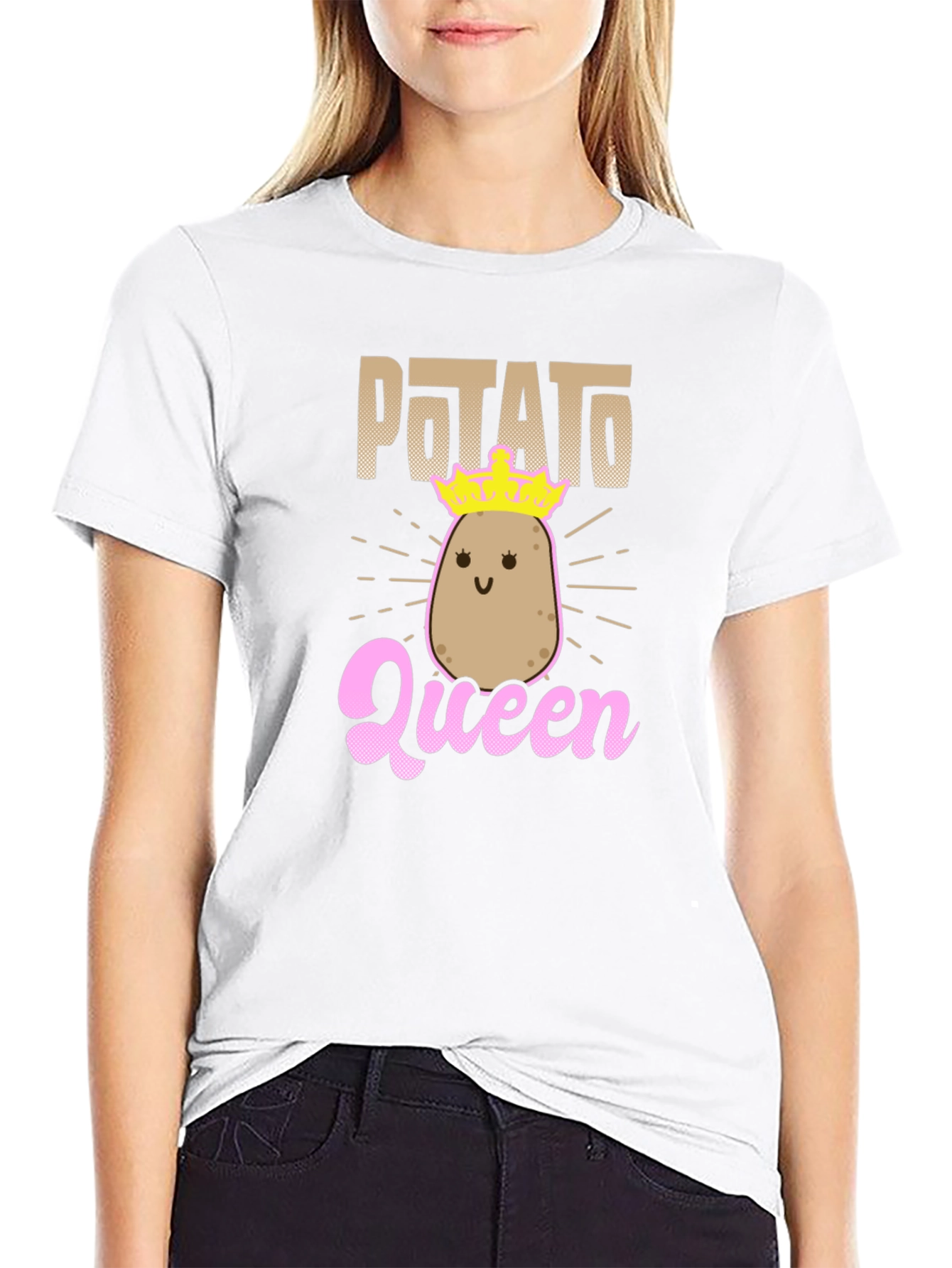 Black Potato Queen T-Shirt view 9