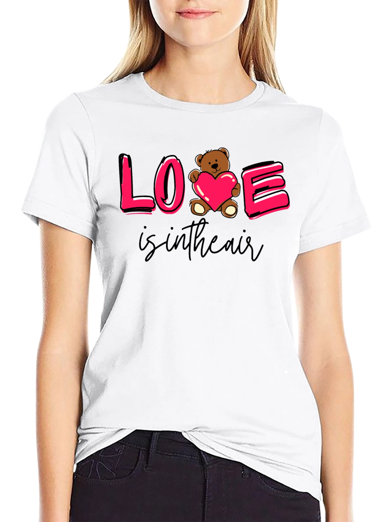 Black Love is in the Air T-Shirt Valentine's Day view 9
