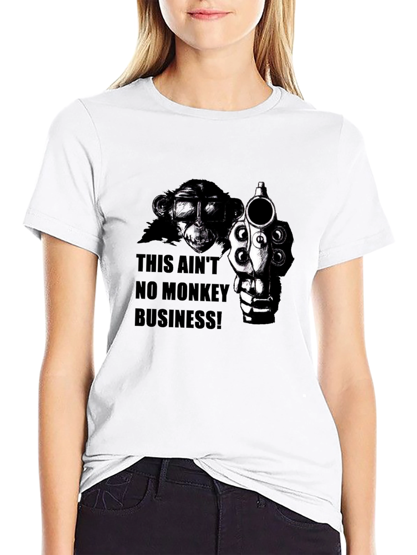 Black Monkey Business T-Shirt view 9