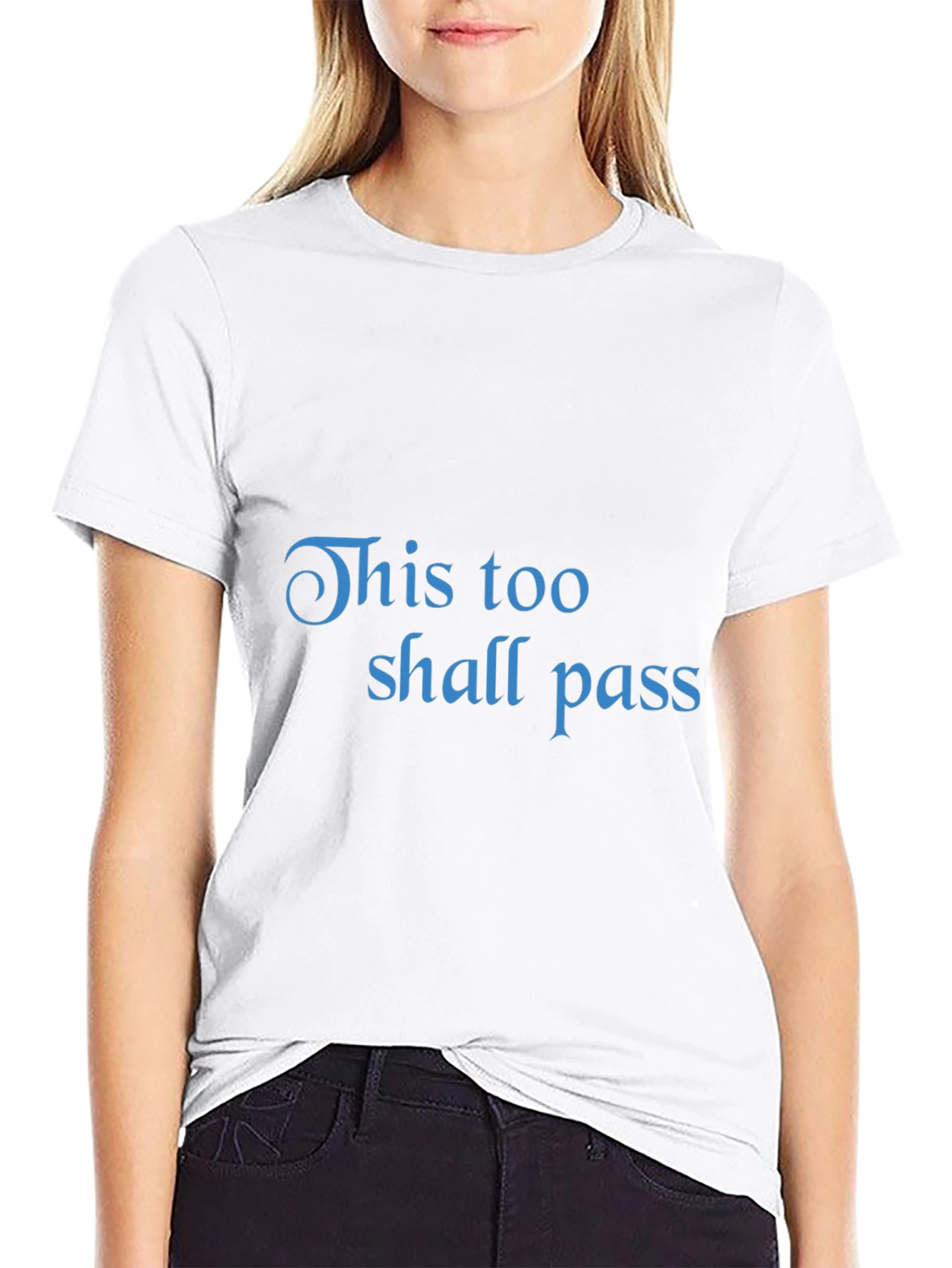 Black This Too Shall Pass Graphic T-Shirt view 9