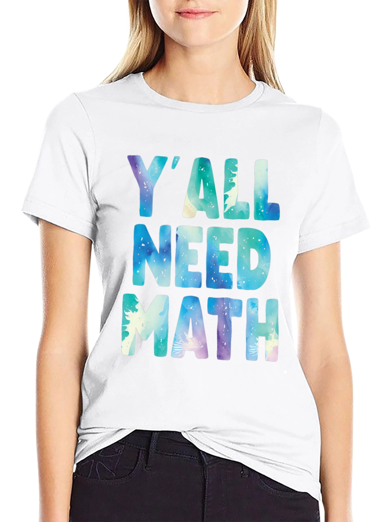 Black Y'all Need Math T-Shirt - Funny Graphic Tee view 9