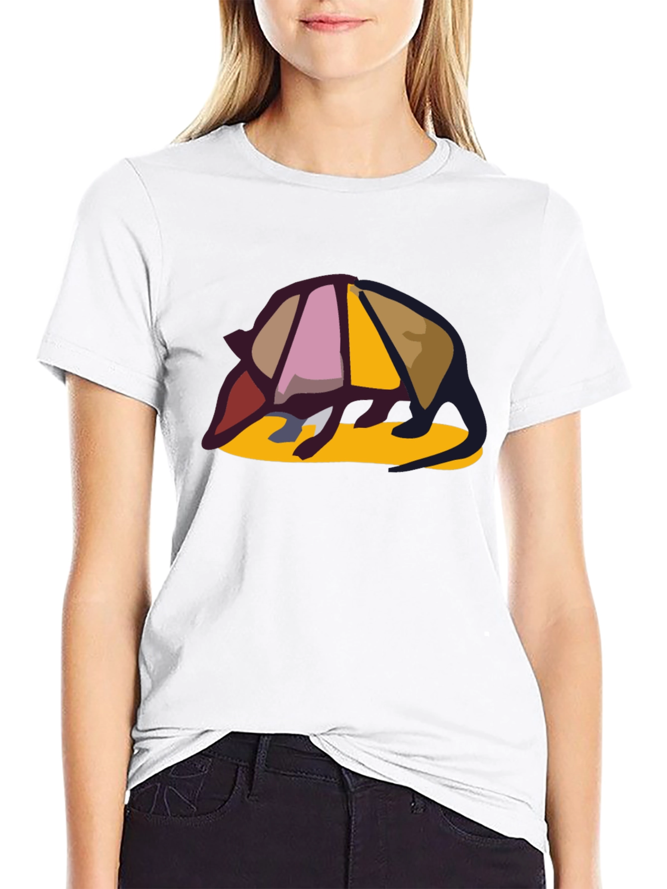 Black Armadillo Graphic Tee - Unique Design, Casual Style view 9