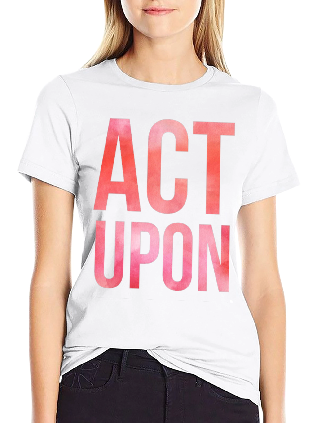 Black Act Upon Graphic Tee - Bold Statement Shirt view 9