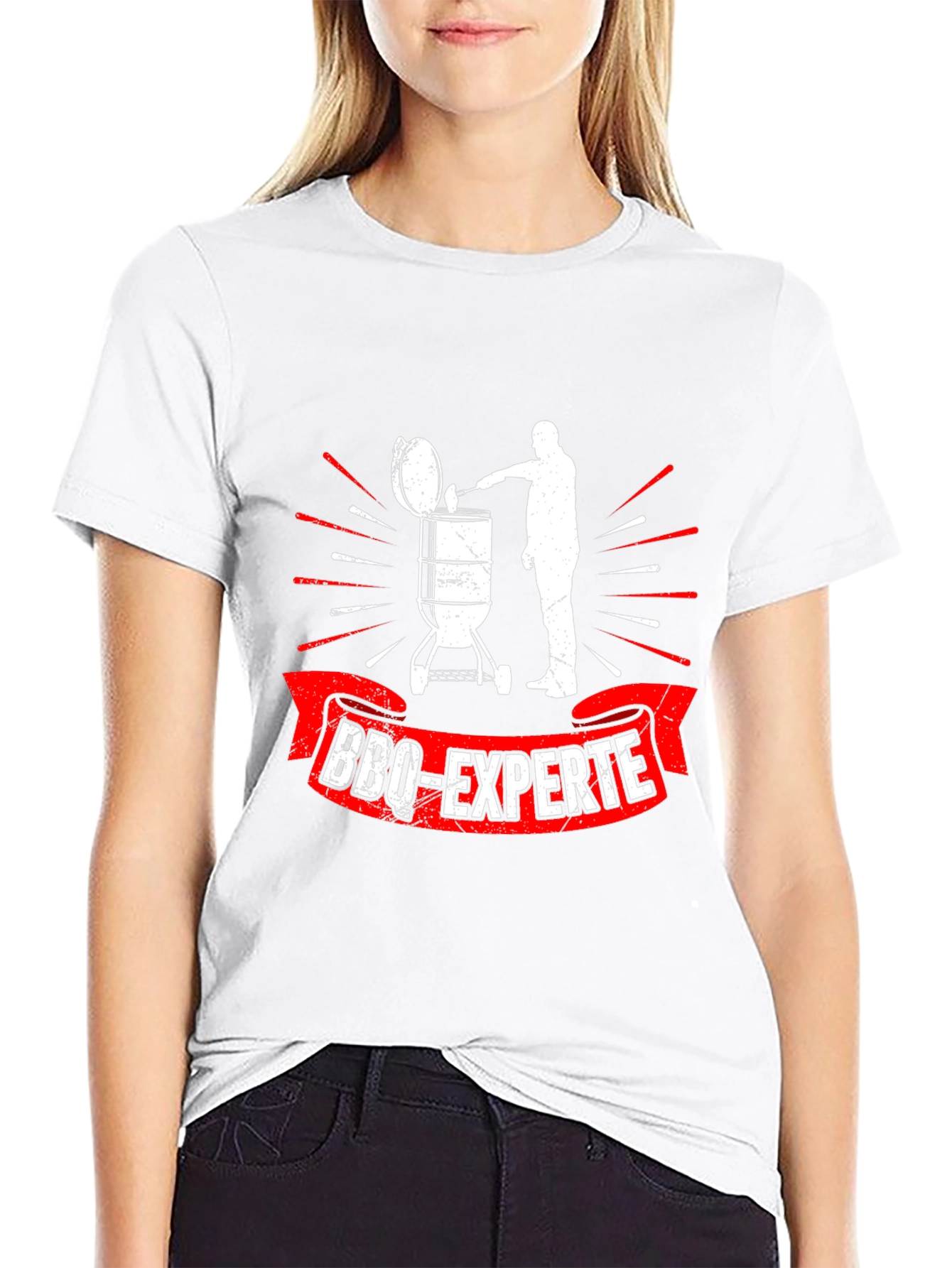 Black BBQ-Experte Graphic T-Shirt view 9