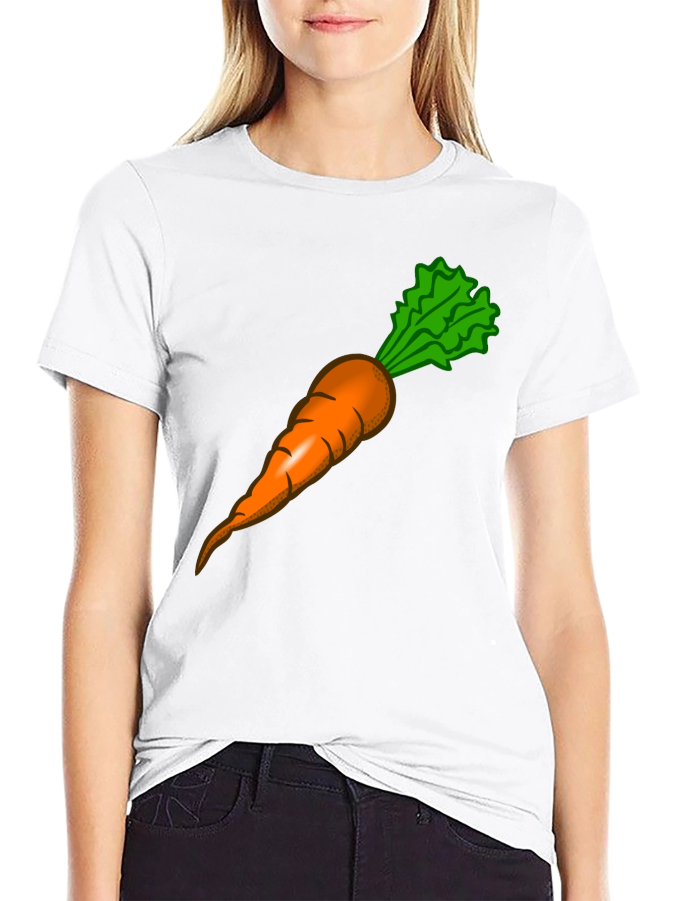 Black Carrot Graphic Tee - Vegetable Lover's T-Shirt view 9