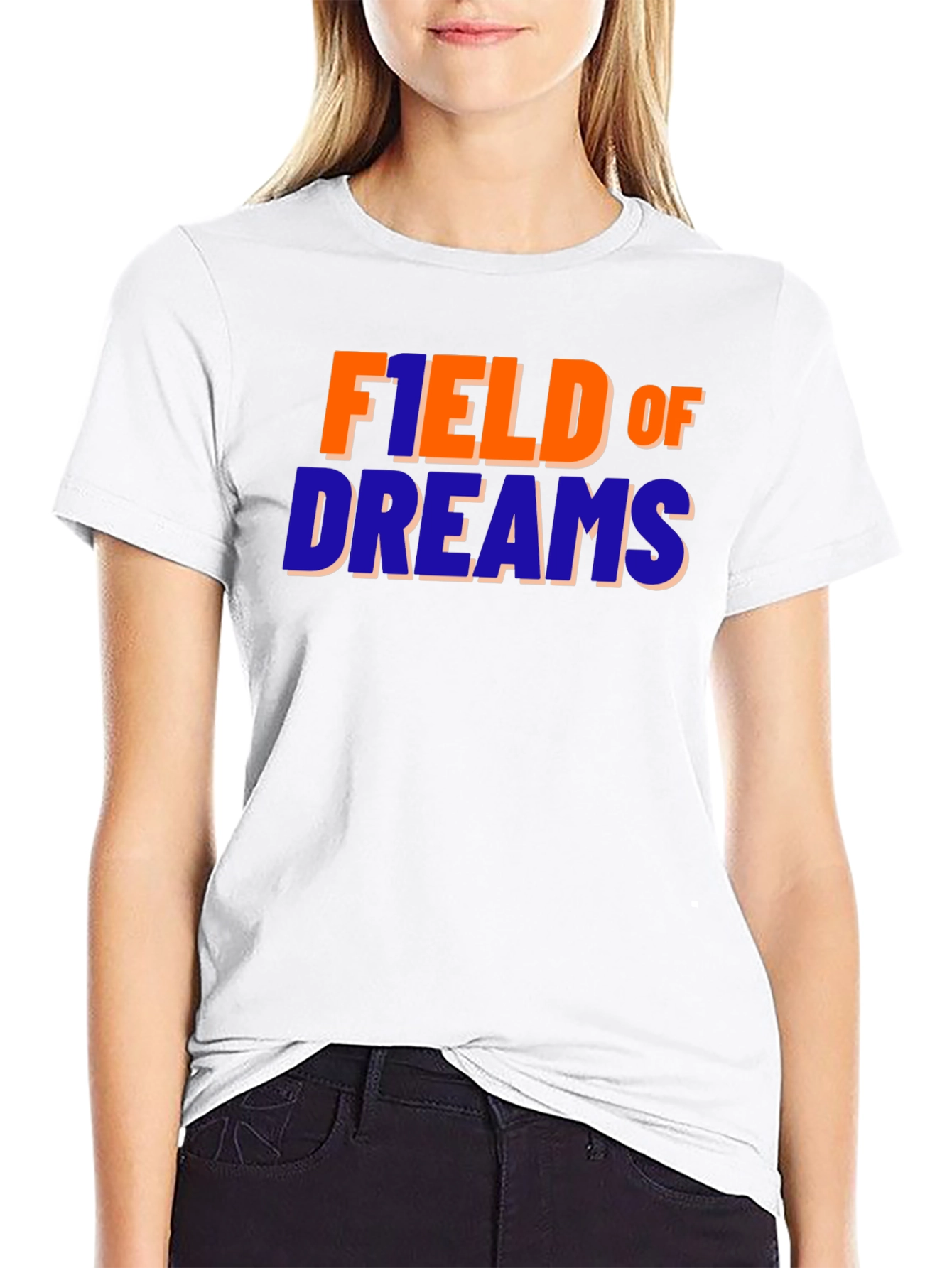 Black Field of Dreams Graphic T-Shirt - Retro Style view 9