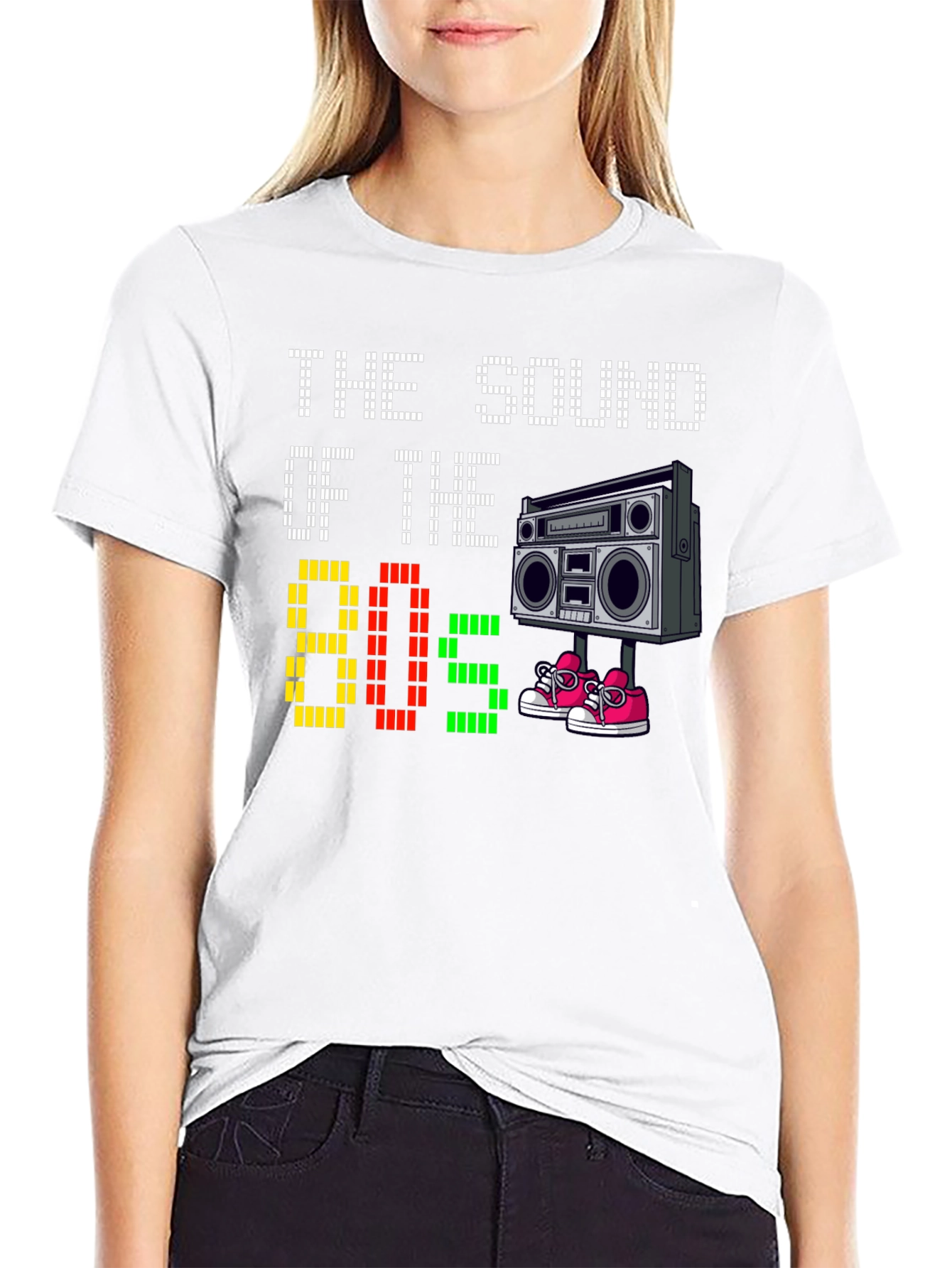 Black Retro 80s Sound T-Shirt view 9