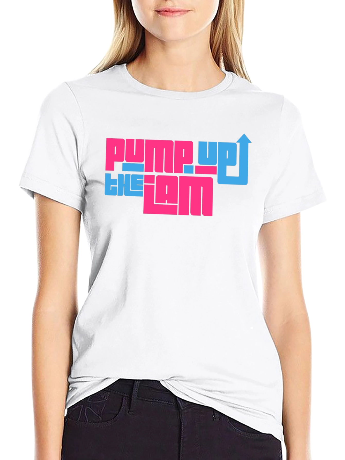 Black Pump Up the Jam Graphic Tee - Cool Retro Design view 9