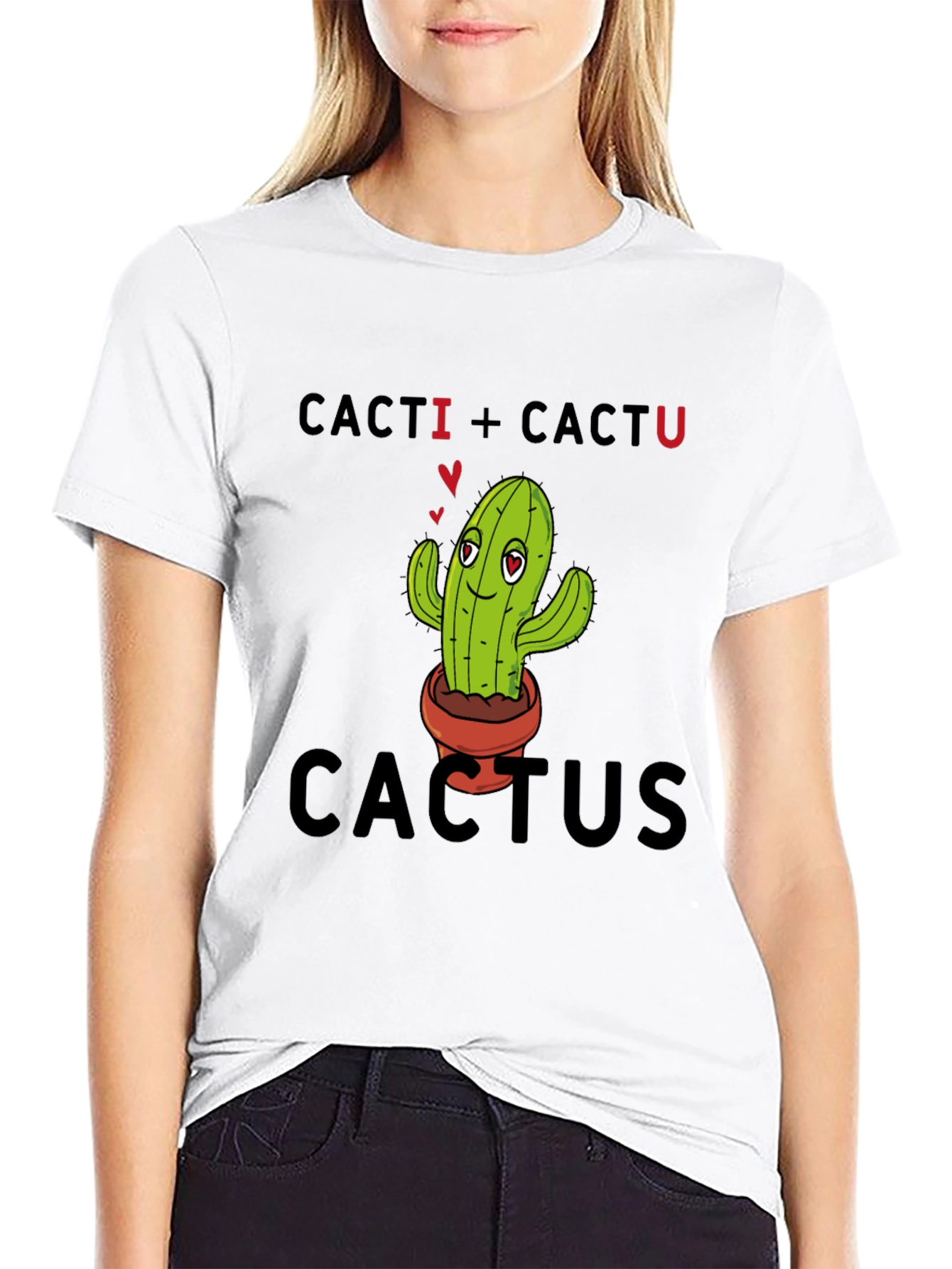 Black Cacti + Cactu Cactus T-Shirt view 9