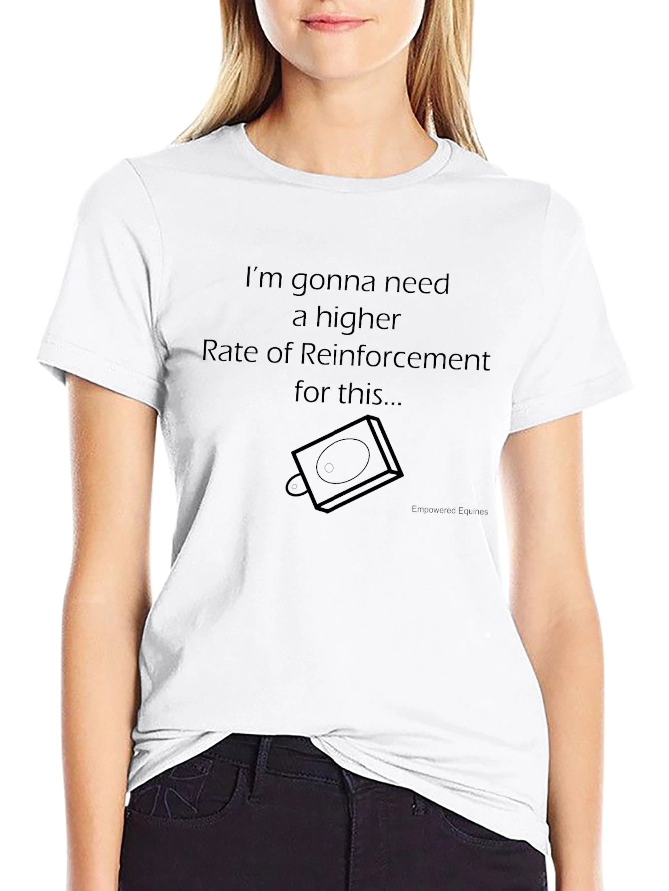 Black Higher Reinforcement Funny Graphic T-Shirt view 9