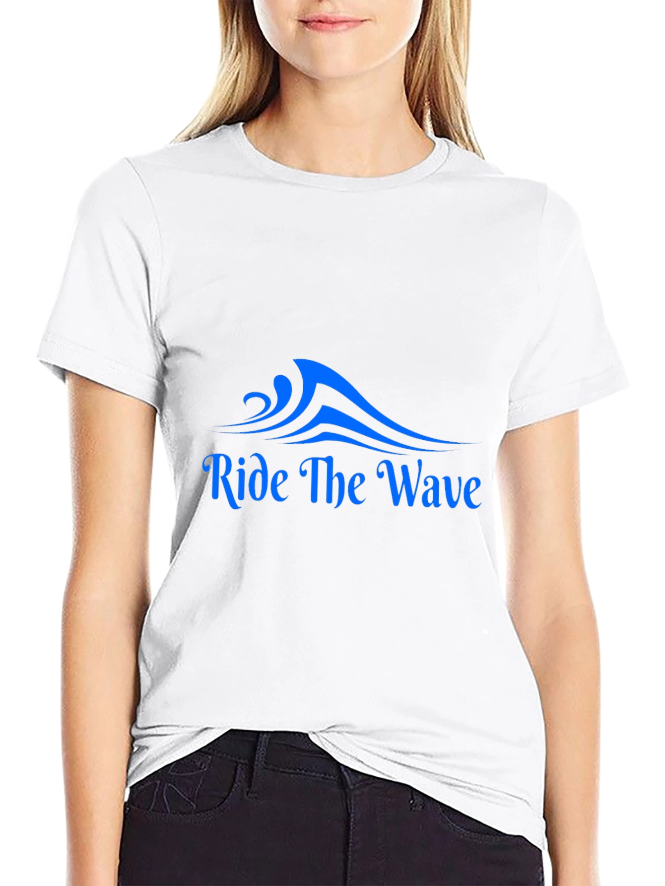 Black Ride the Wave Black T-Shirt view 9