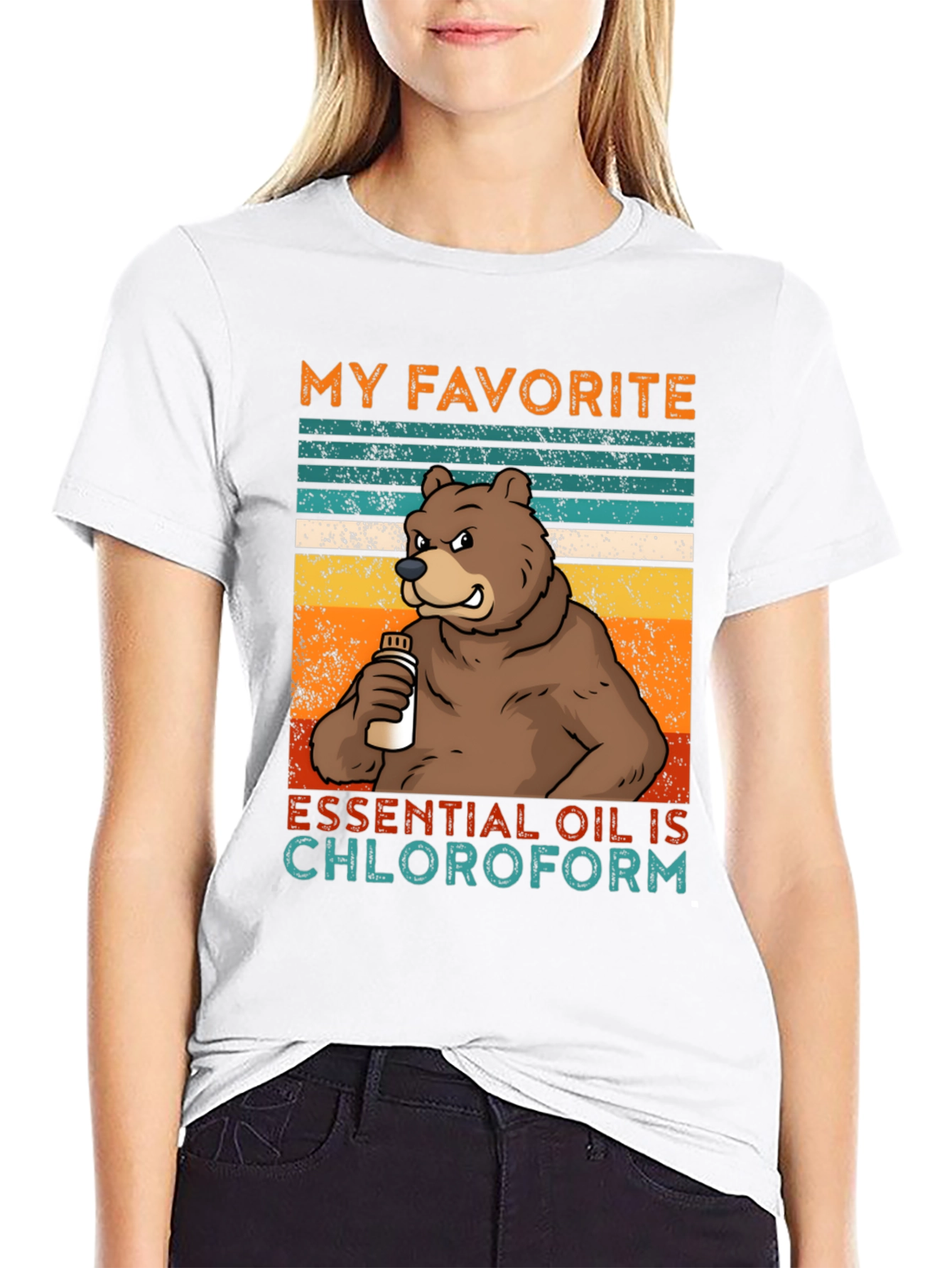Black My Favorite Essential Oil T-Shirt view 9