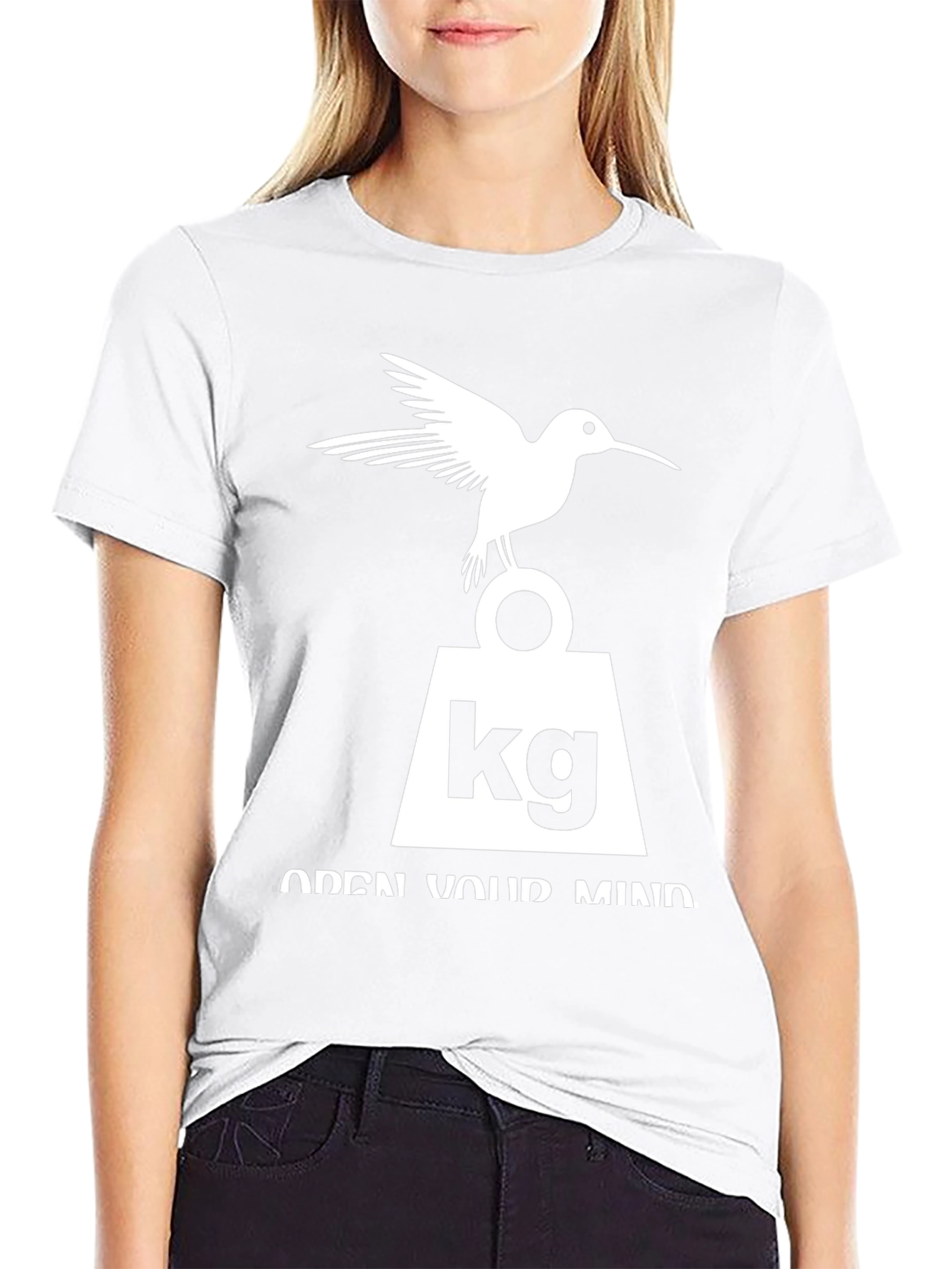 Black Hummingbird KG Weight Open Mind Graphic T-Shirt view 9