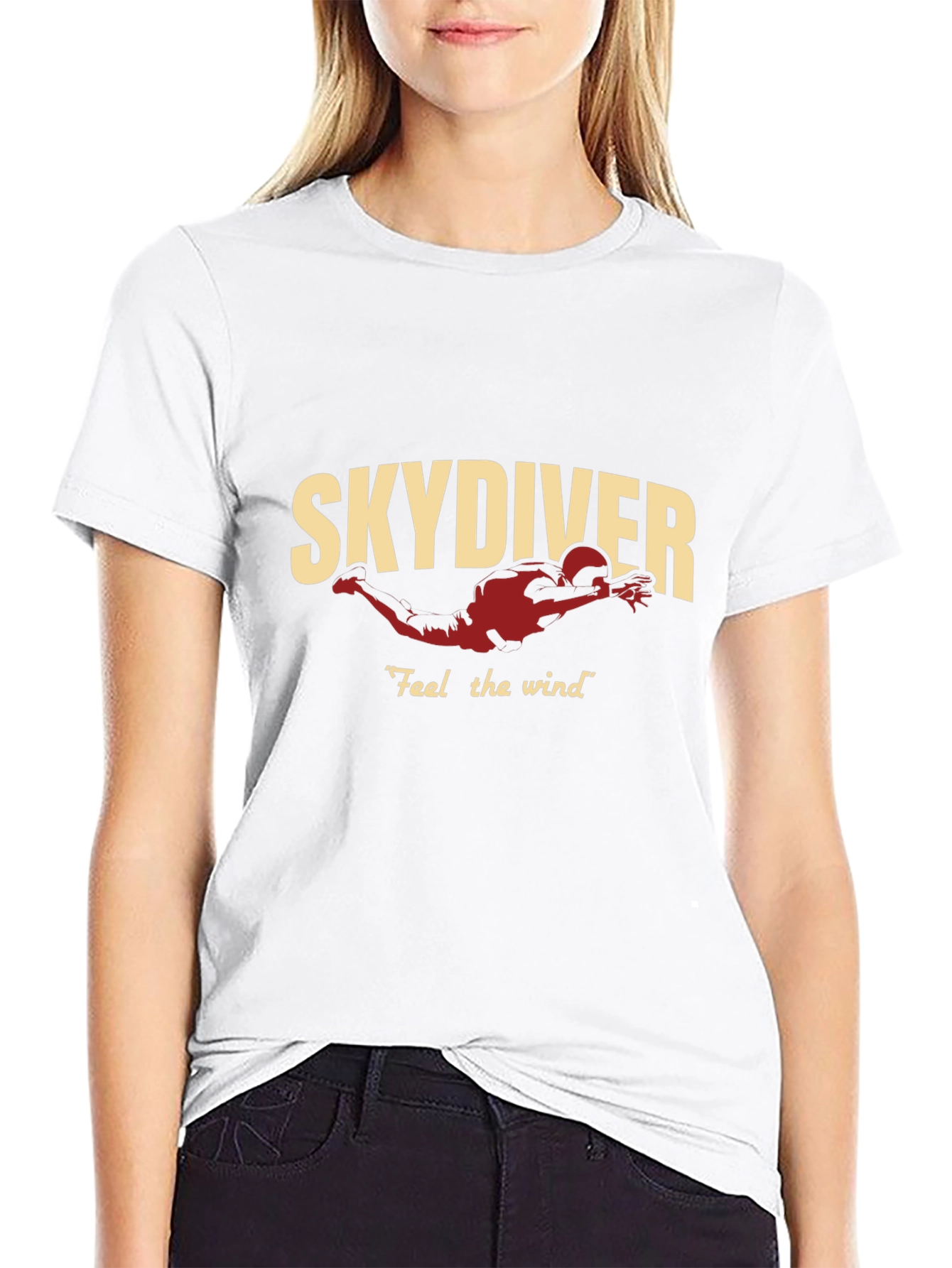 Black Skydiving T-Shirt - Feel the Wind view 9