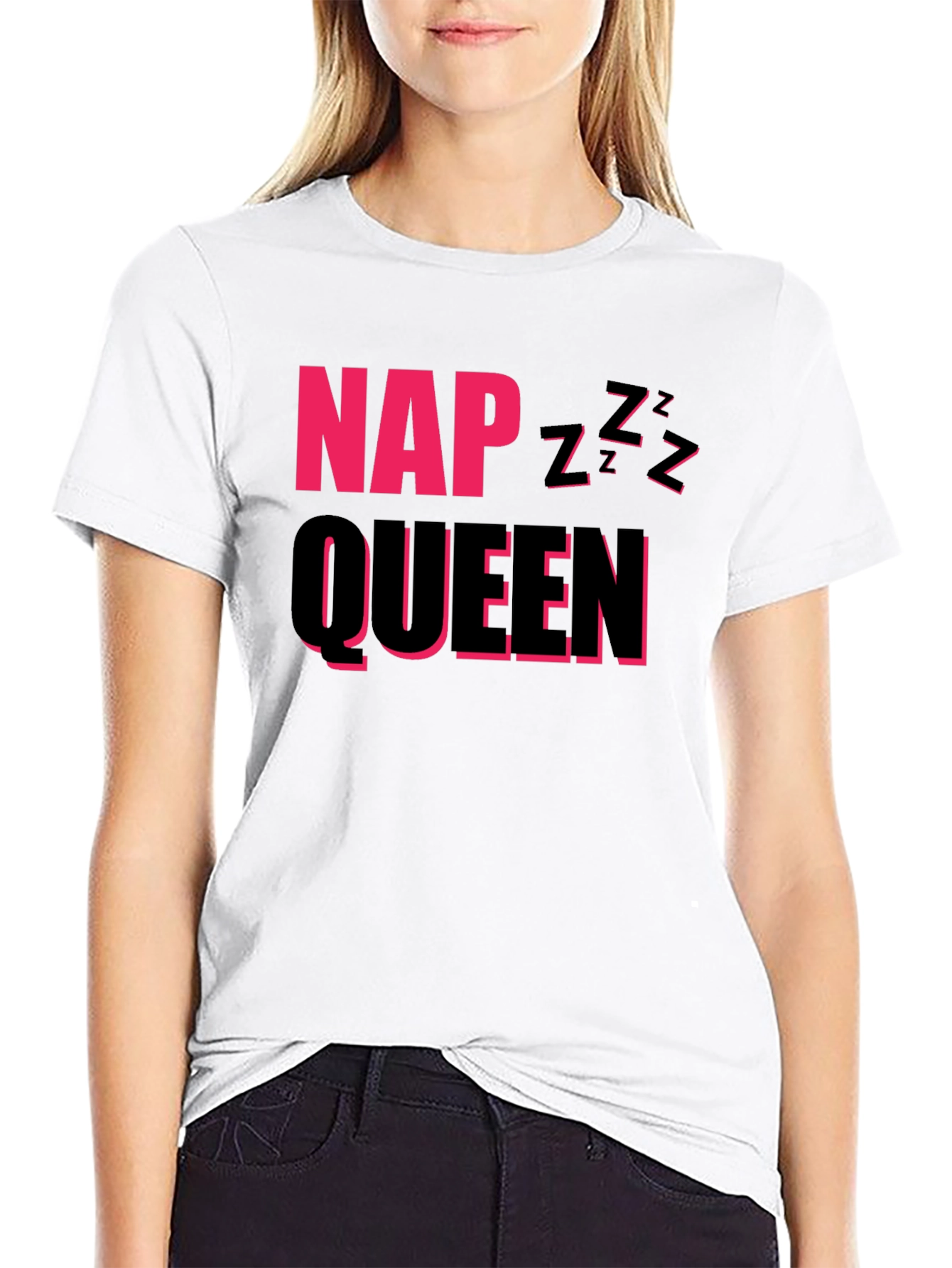 Nap Queen Graphic Tee - Comfy Sleep Shirt - 9