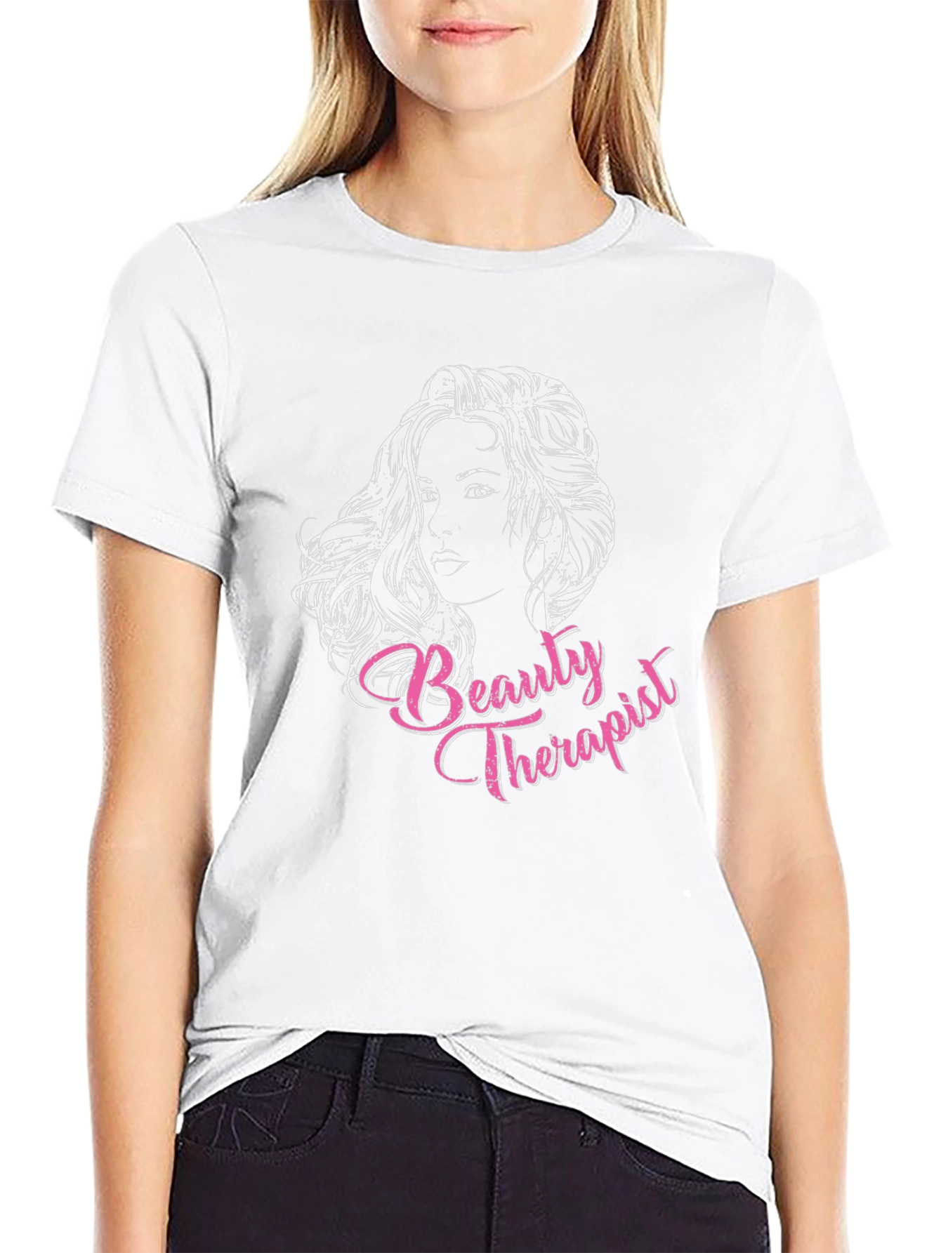 Black Beauty Therapist Graphic Tee - Black view 9