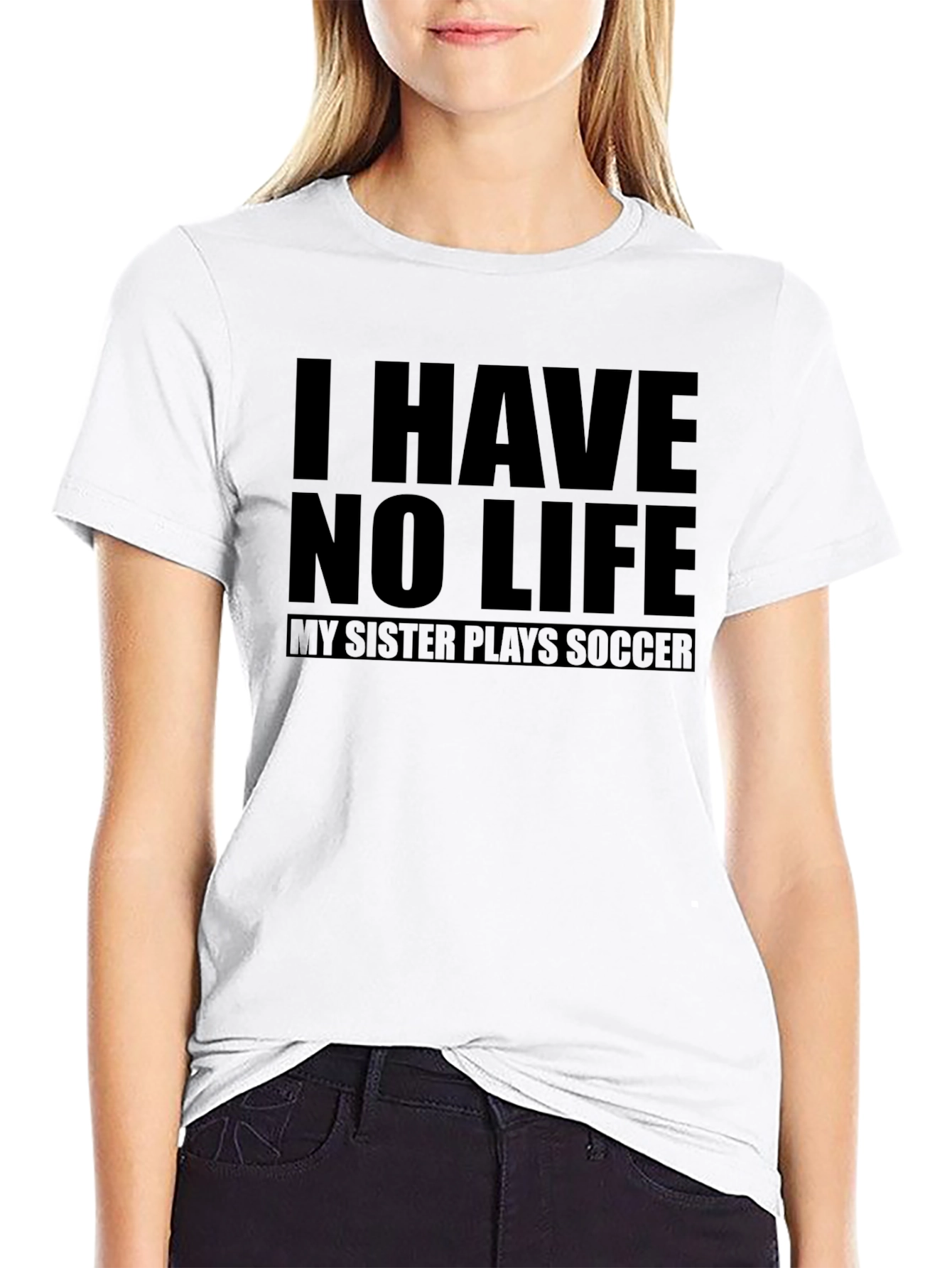 Black Humorous Soccer Fan T-Shirt view 9