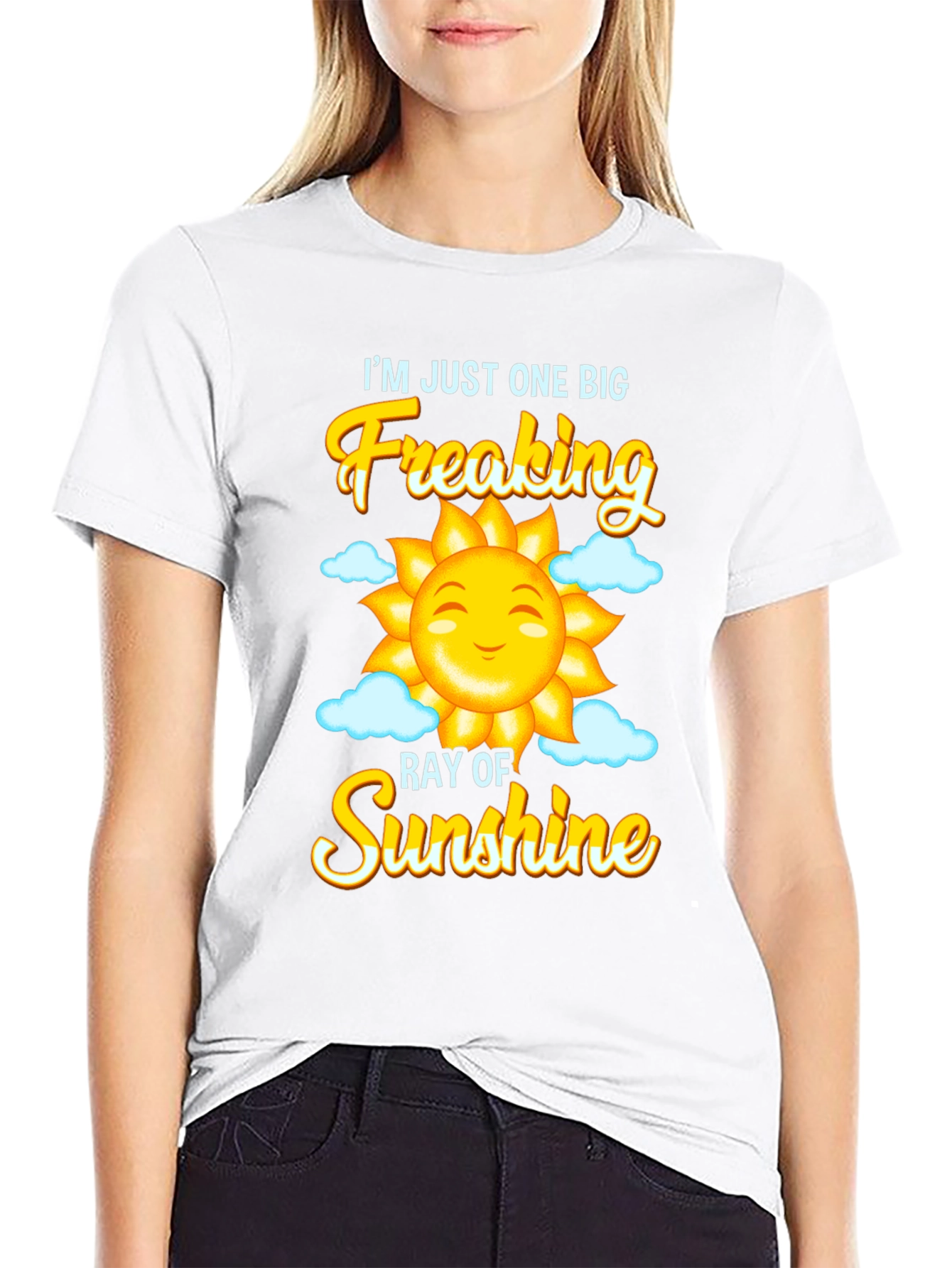 Black Funny Sunshine Graphic Tee view 9