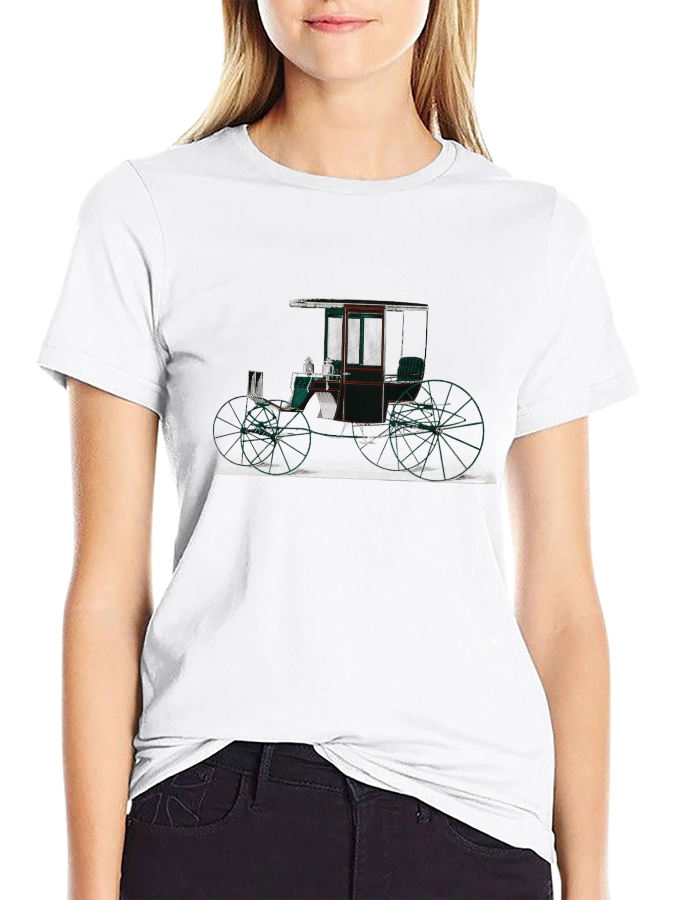 Black Vintage Car Graphic T-Shirt - Classic Design view 9