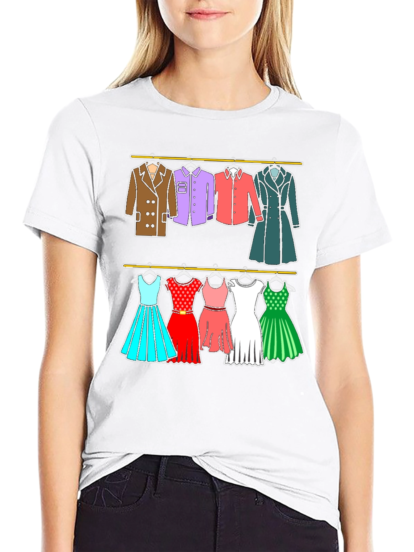 Black Clothes Rack T-Shirt view 9