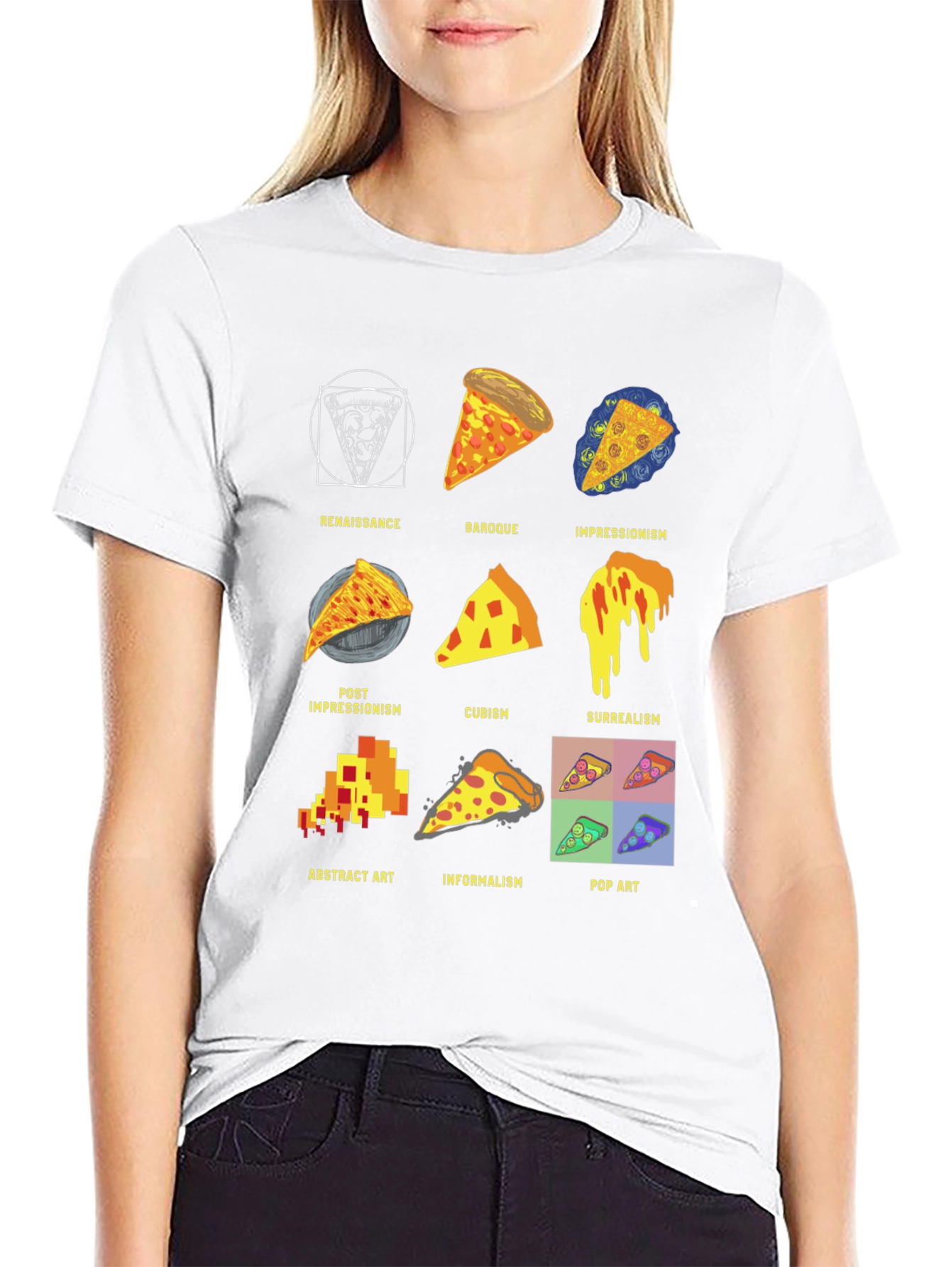 Pizza Art Styles T-Shirt: Renaissance to Pop Art! - 9