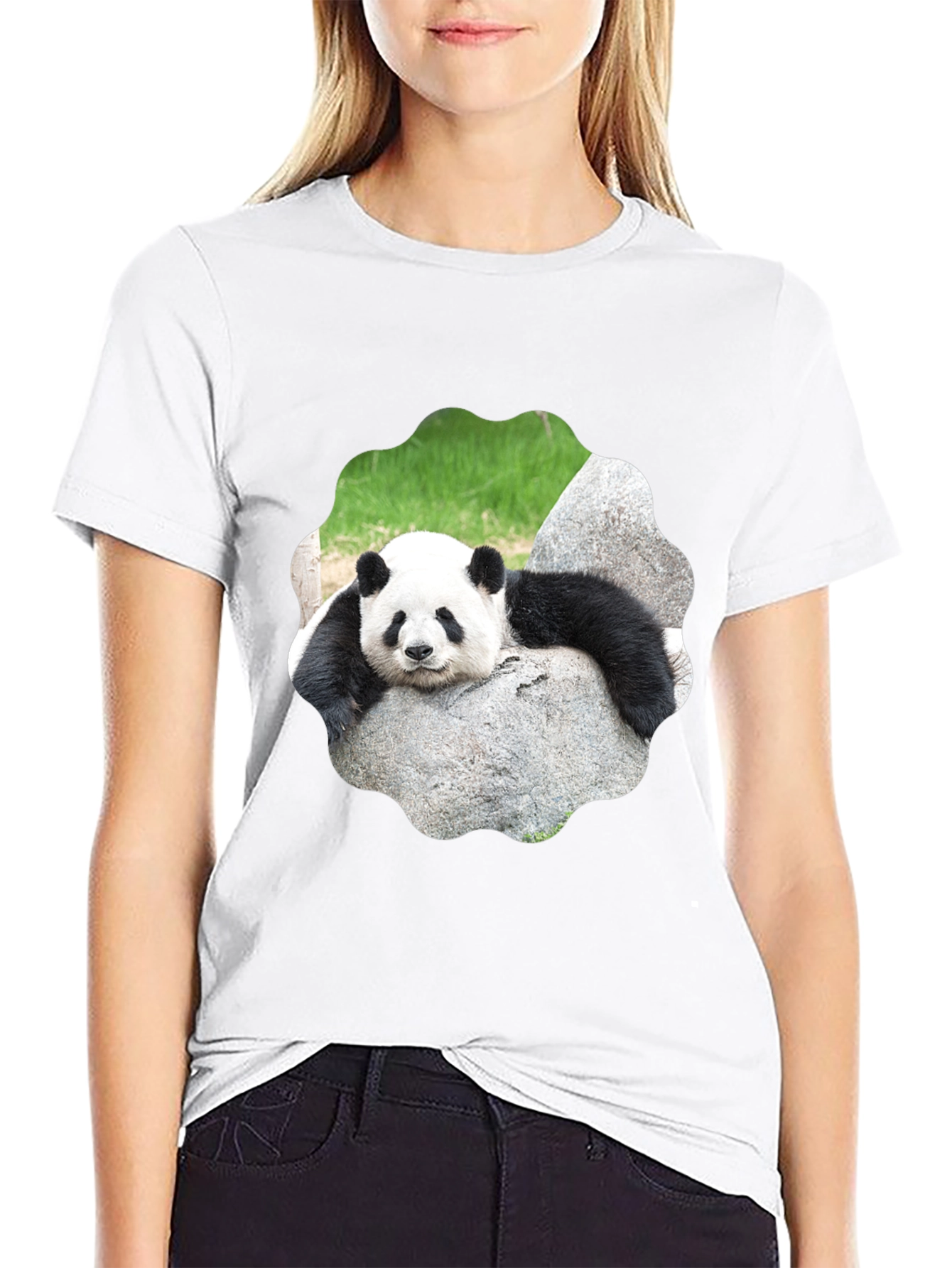 Black Panda Bear Graphic Tee - Cool Animal Lover Shirt view 9