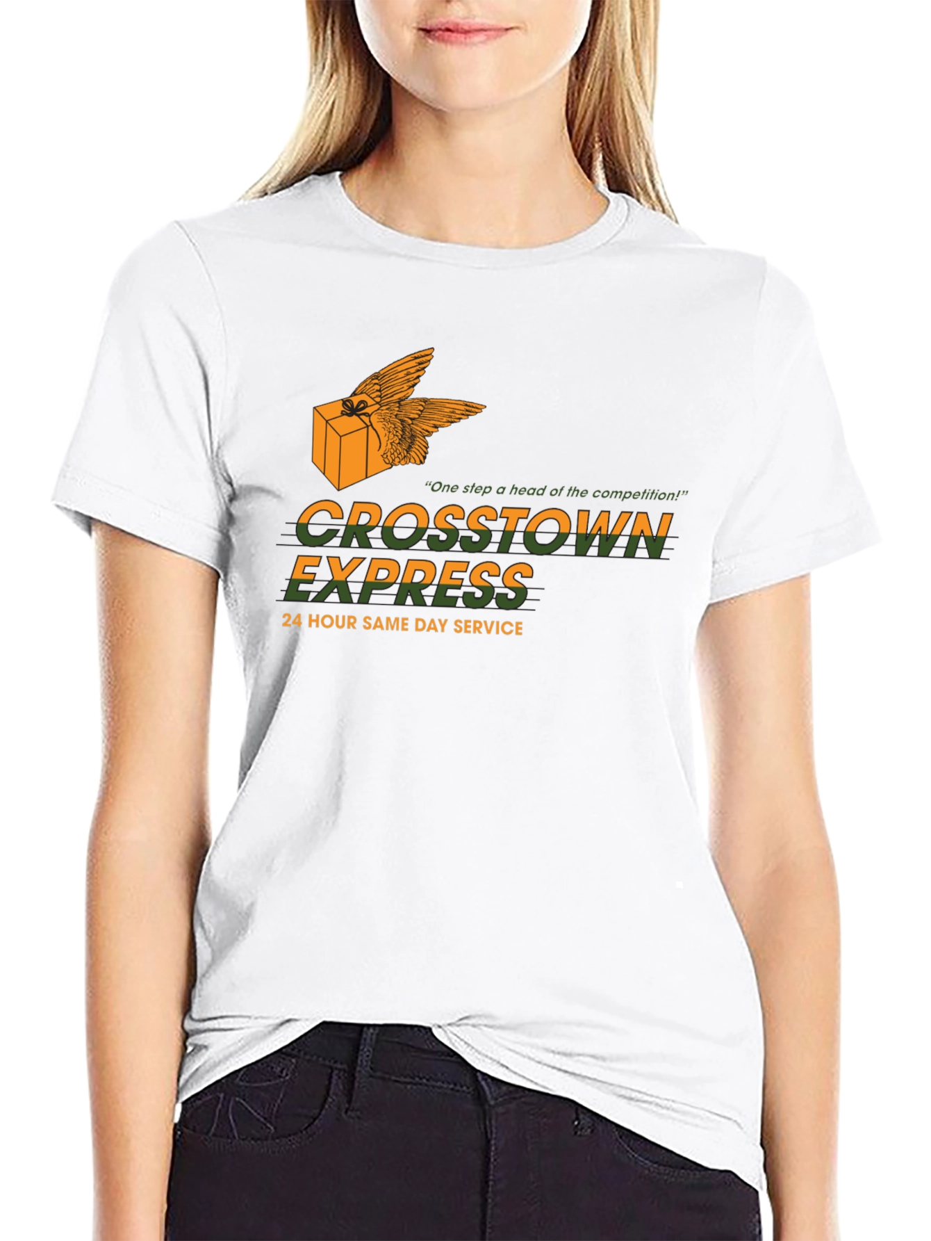 Black Crosstown Express Black Graphic Tee view 9