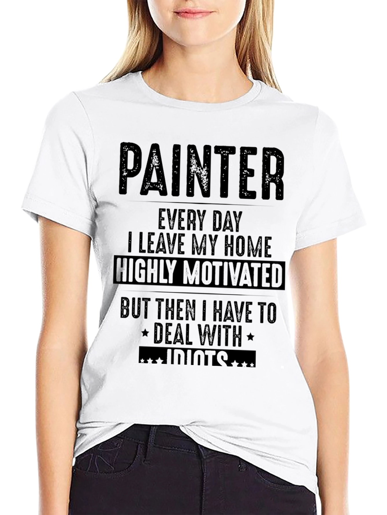 Painter Humorous Graphic T-Shirt - 9
