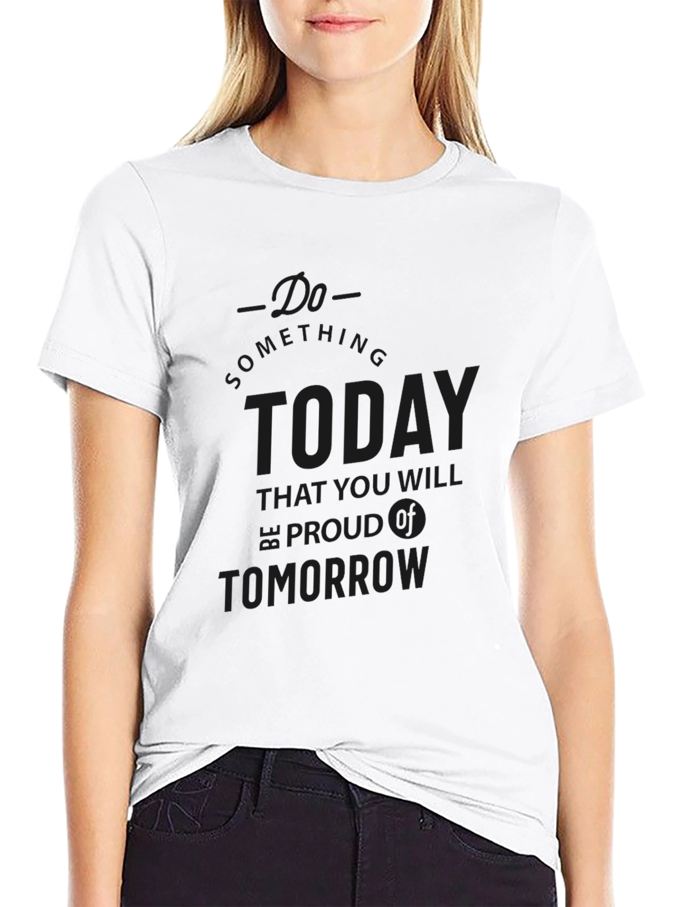 Black Motivational Black Graphic T-Shirt view 9
