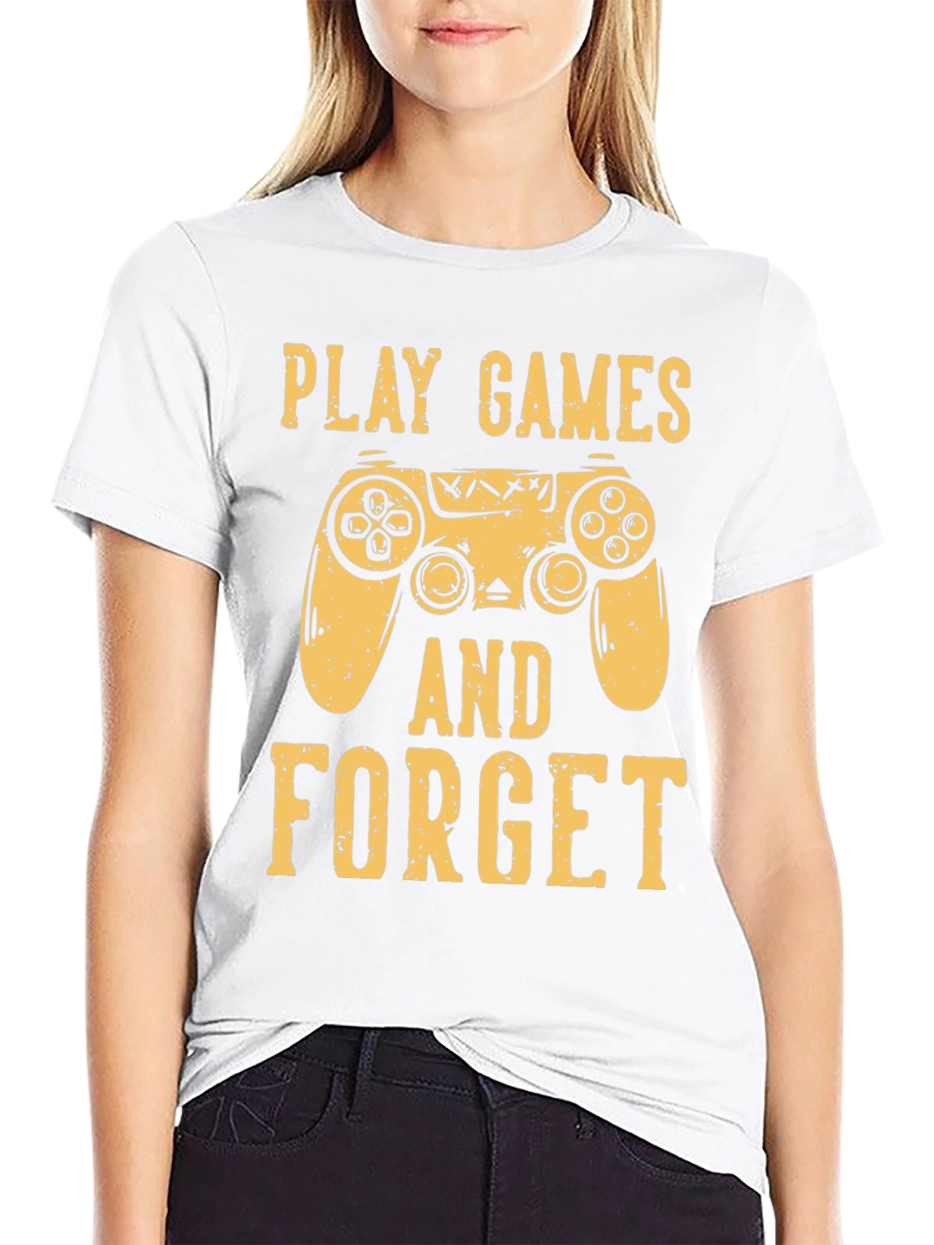 Black Play Games and Forget T-Shirt - Gamer Tee view 9
