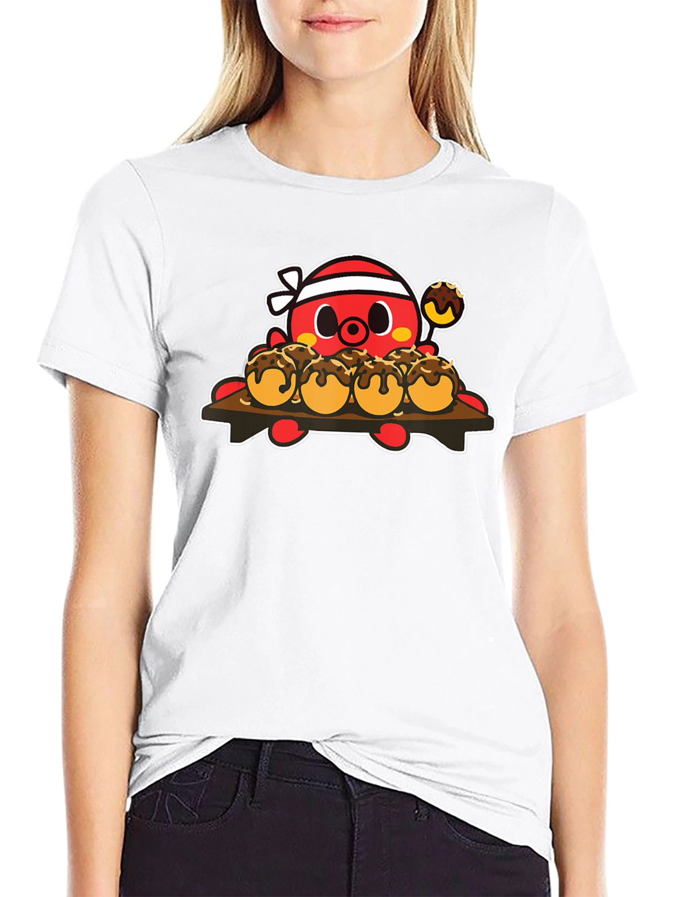 Black Octopus Takoyaki T-Shirt view 9