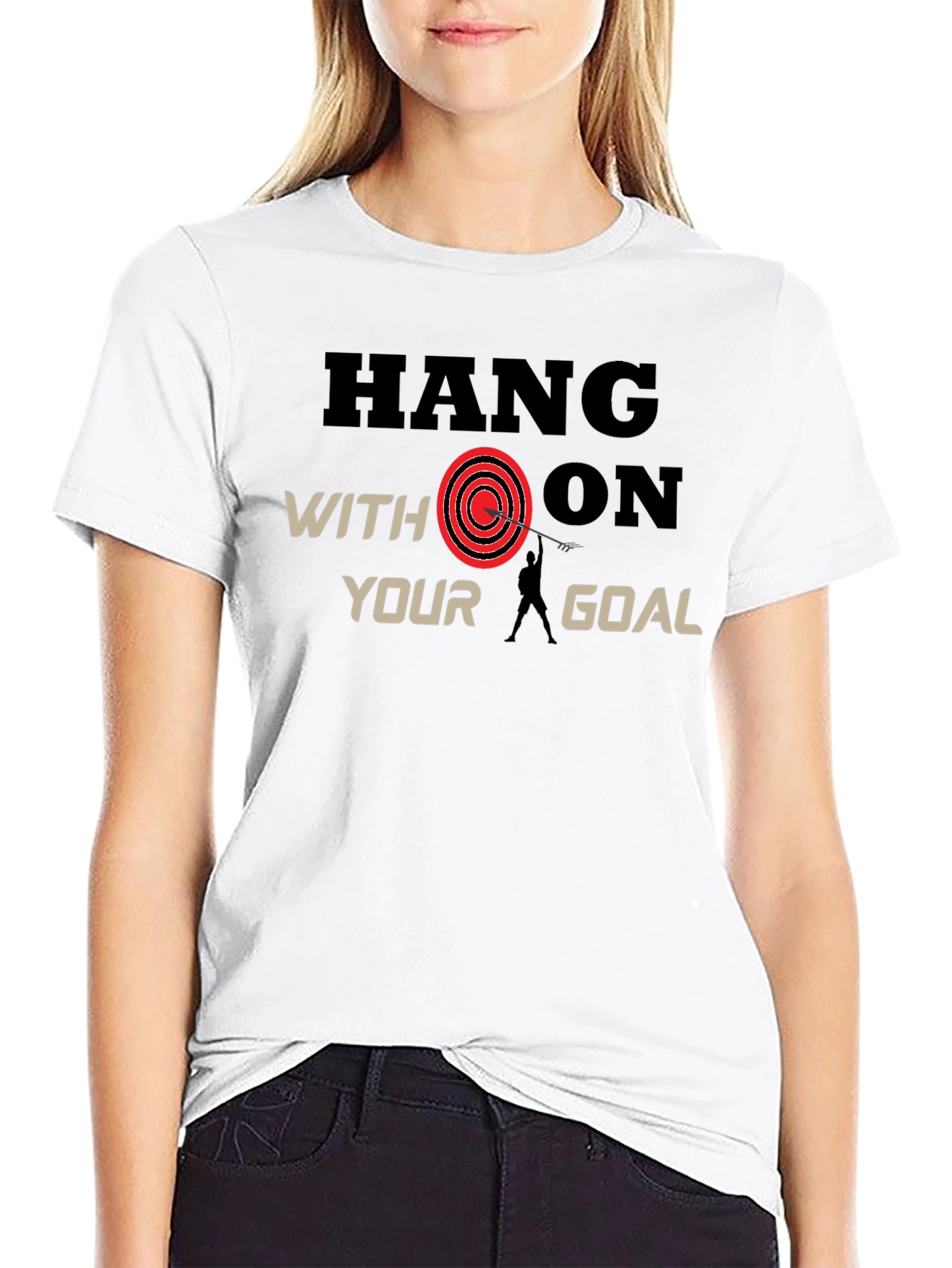 Black Hang On Goal Black T-Shirt view 9
