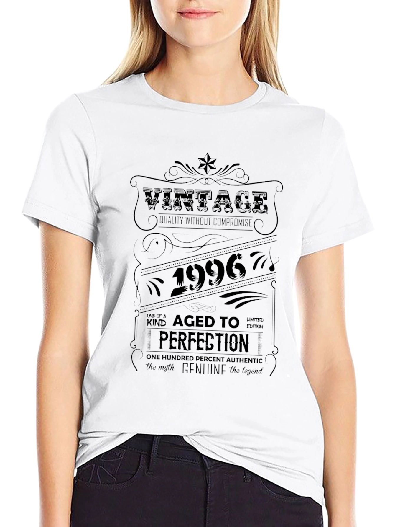 Black Vintage 1996 Aged to Perfection T-Shirt view 9