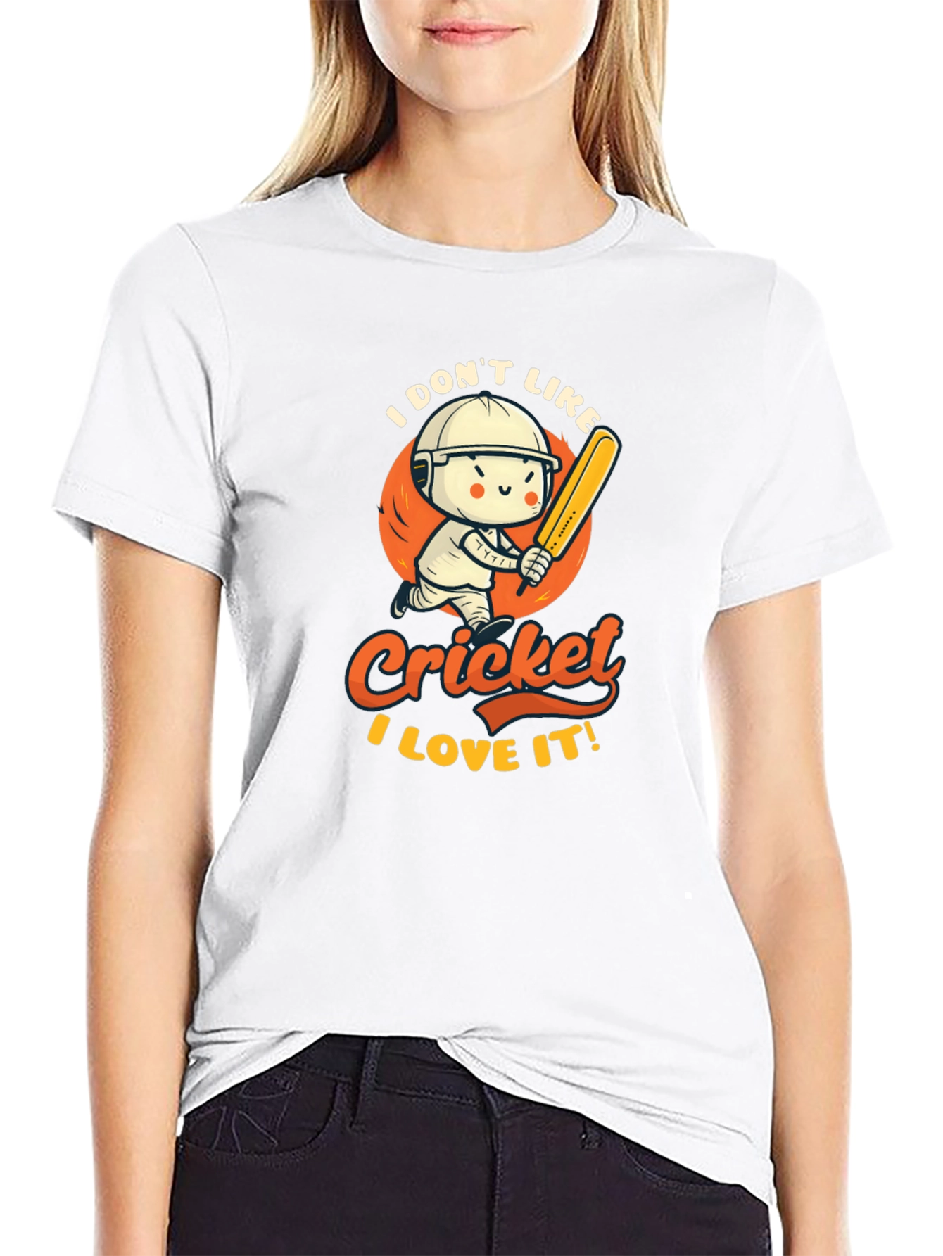 Black Cricket Lover Graphic T-Shirt - Sporty & Fun view 9
