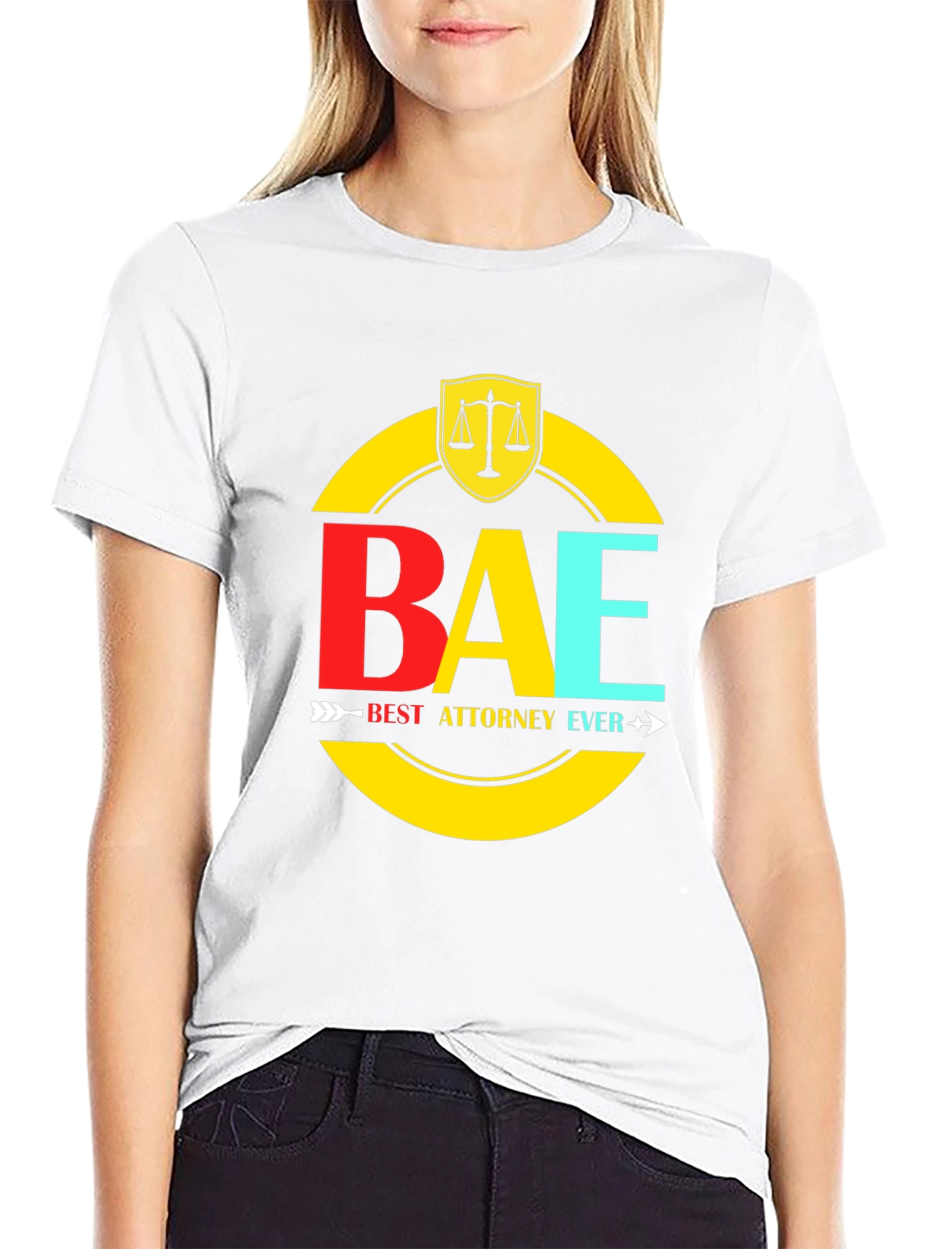 Best Attorney Ever Graphic T-Shirt - BAE Lawyer Tee - 9