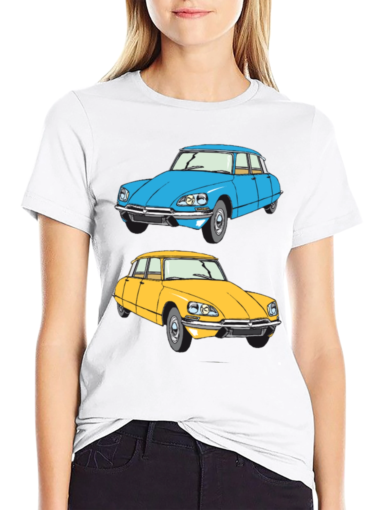 Black Classic Car Graphic Tee - Retro Style view 9