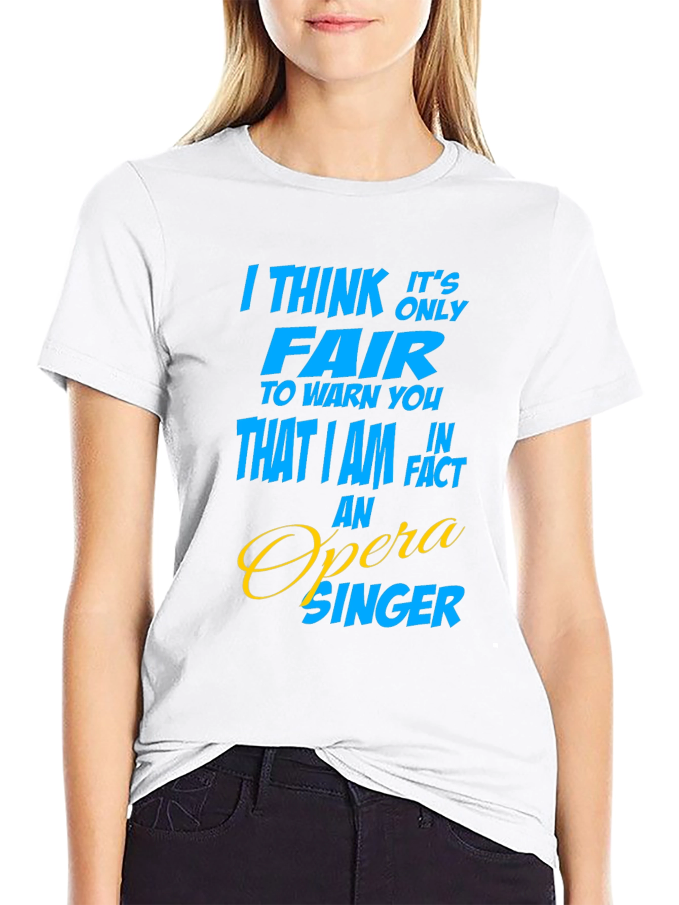 Black Opera Singer Graphic T-Shirt - Funny Gift Idea view 9