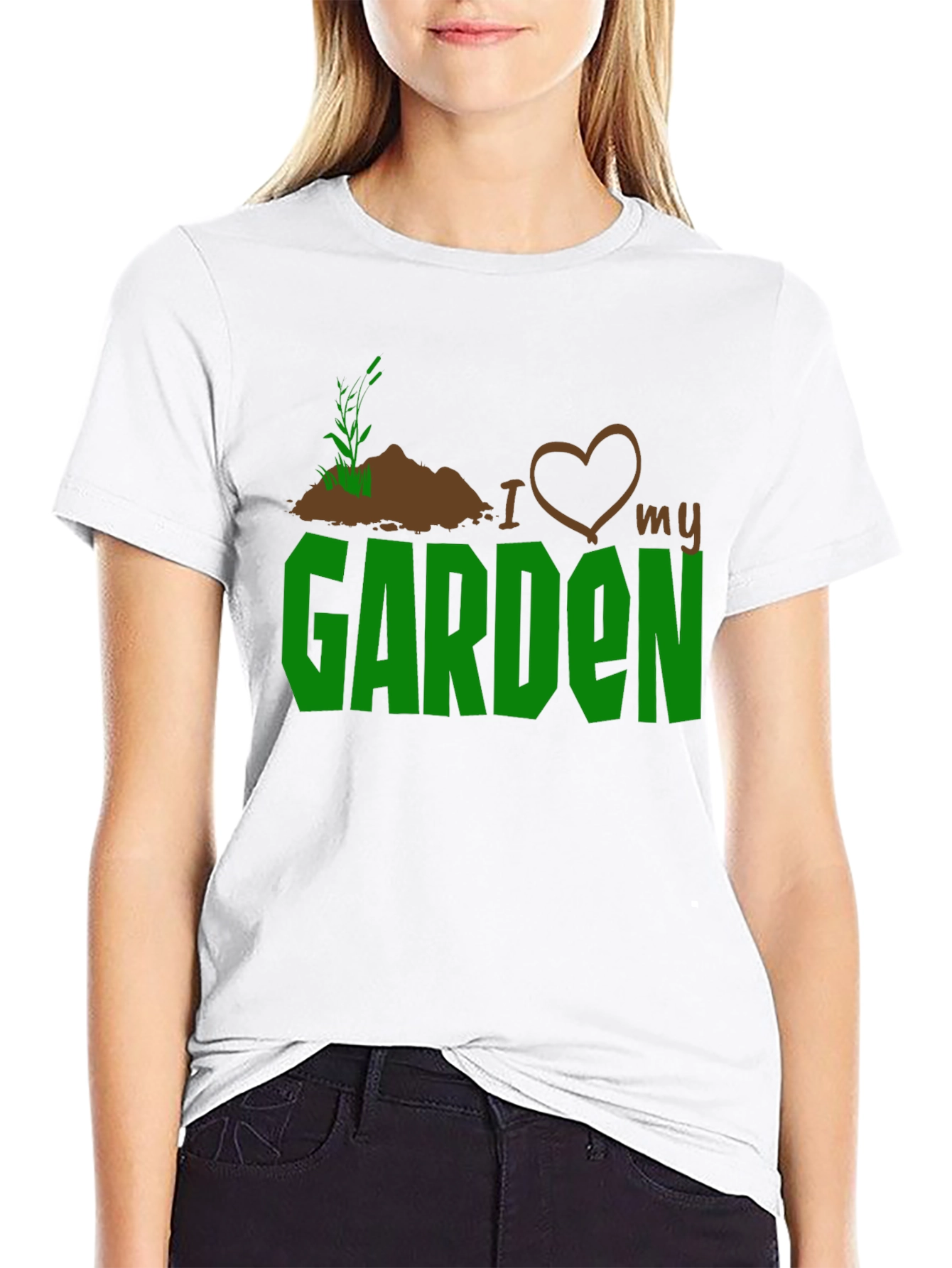 Black I Love My Garden T-Shirt - Gardening Gift view 9