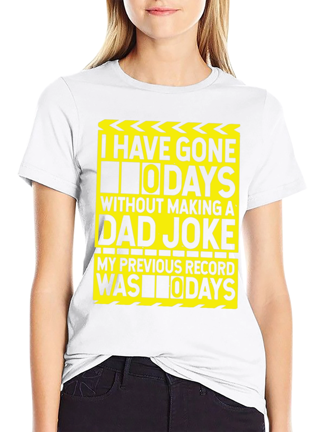 Black Funny Dad Joke T-Shirt: I Have Gone 0 Days view 9