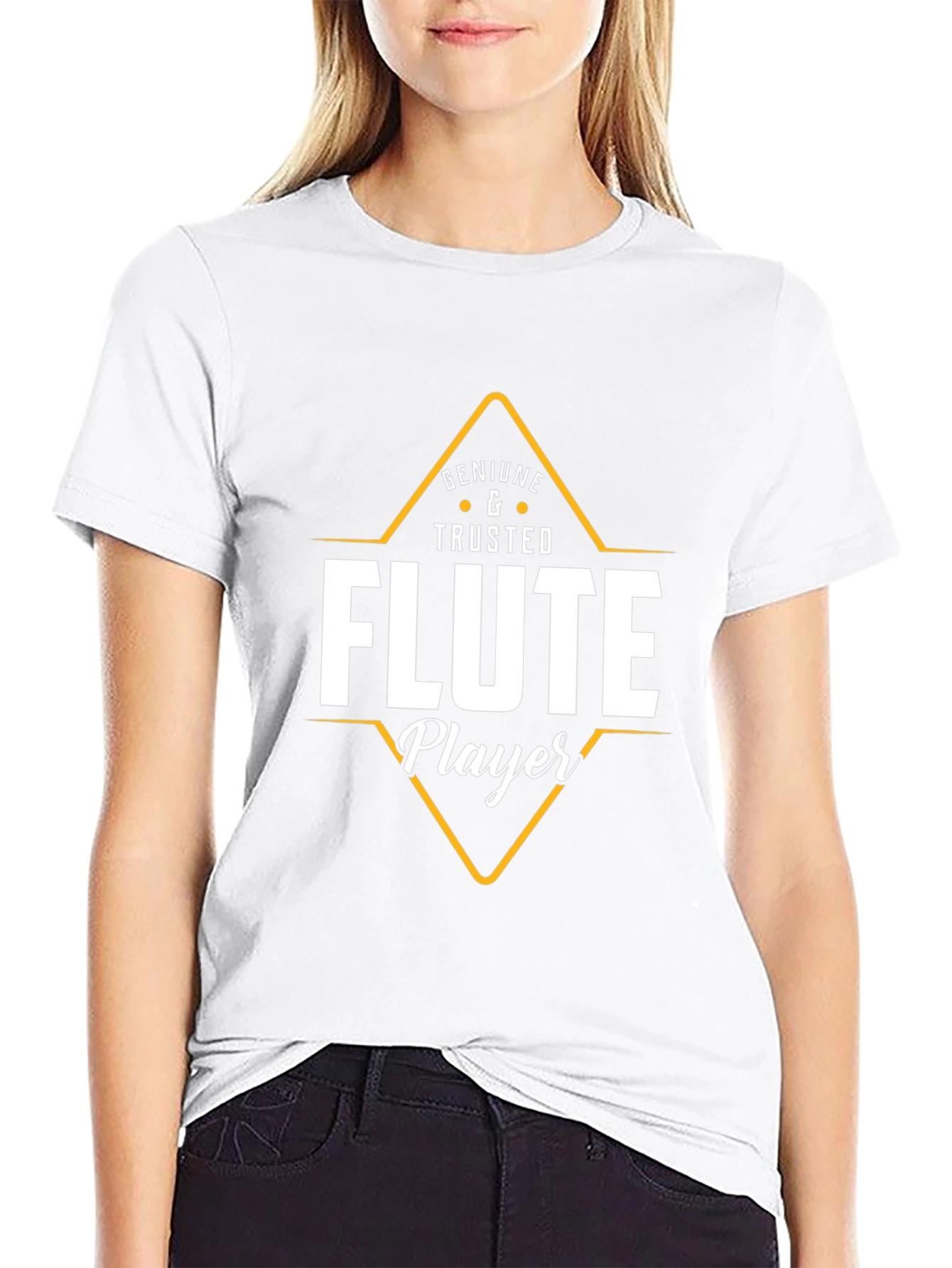 Black Flute Player Graphic Tee - Musician's Gift view 9