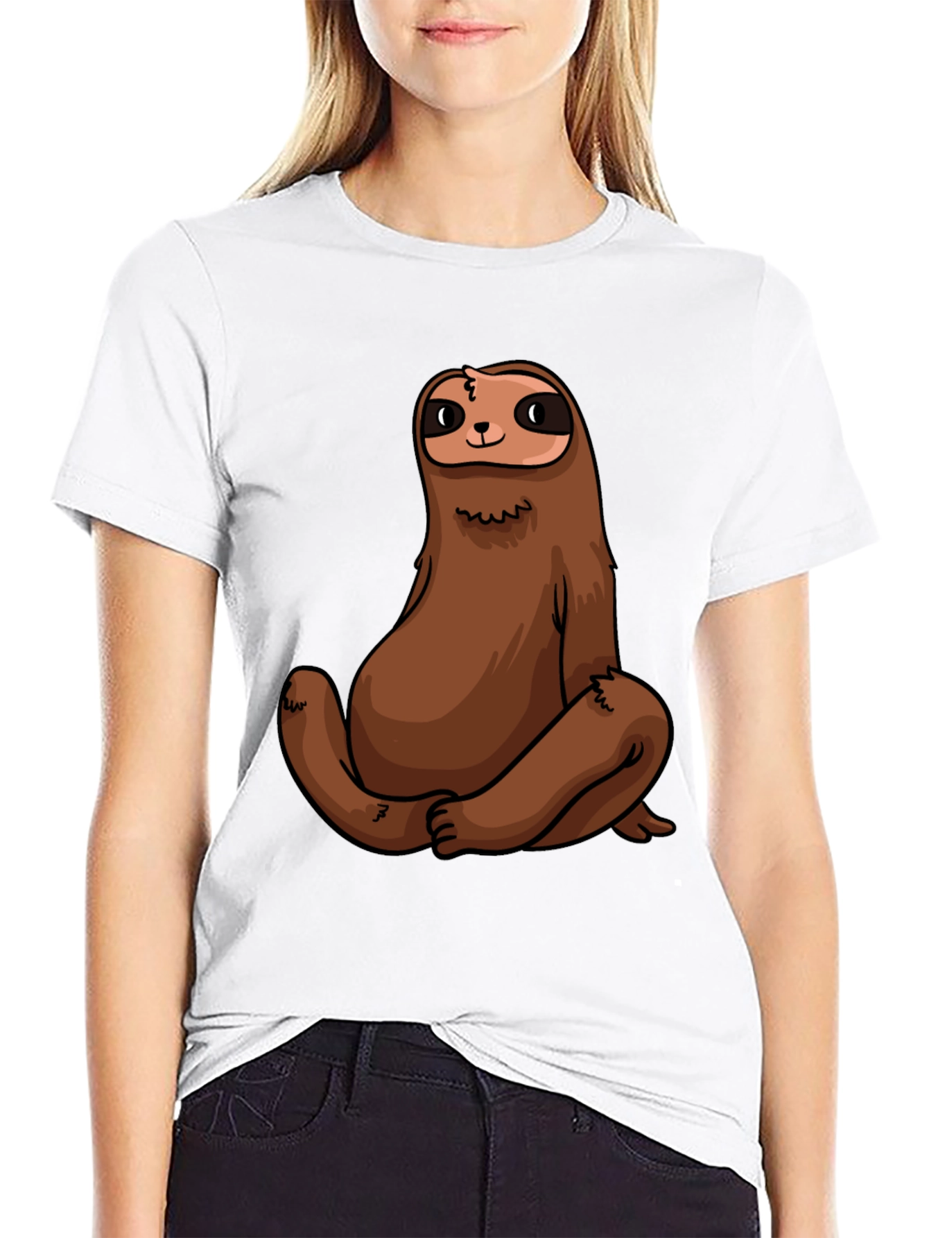 Black Sloth Graphic Tee - Men's Black T-Shirt view 9