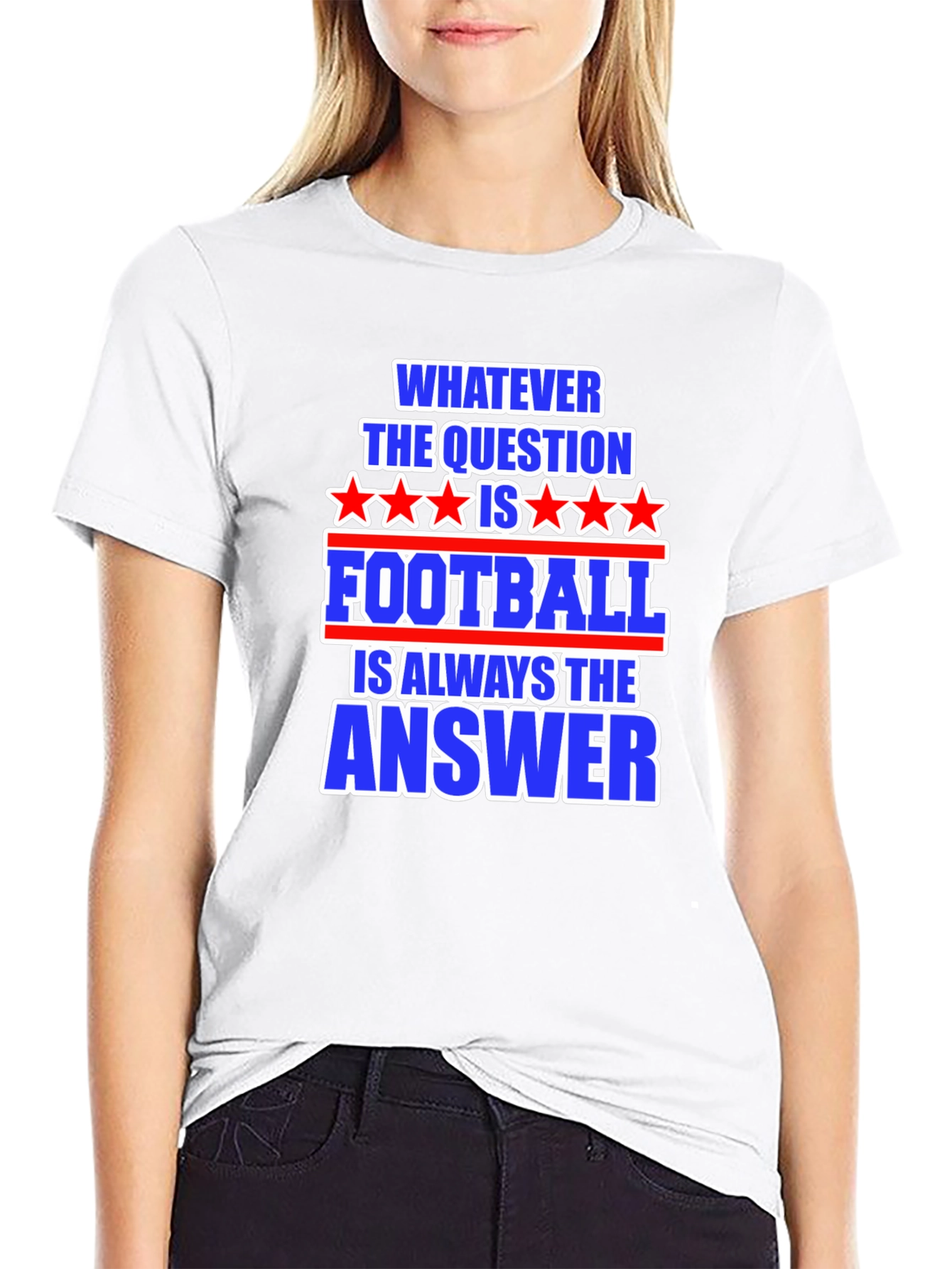 Black Football Answer T-Shirt - Always The Right Choice! view 9