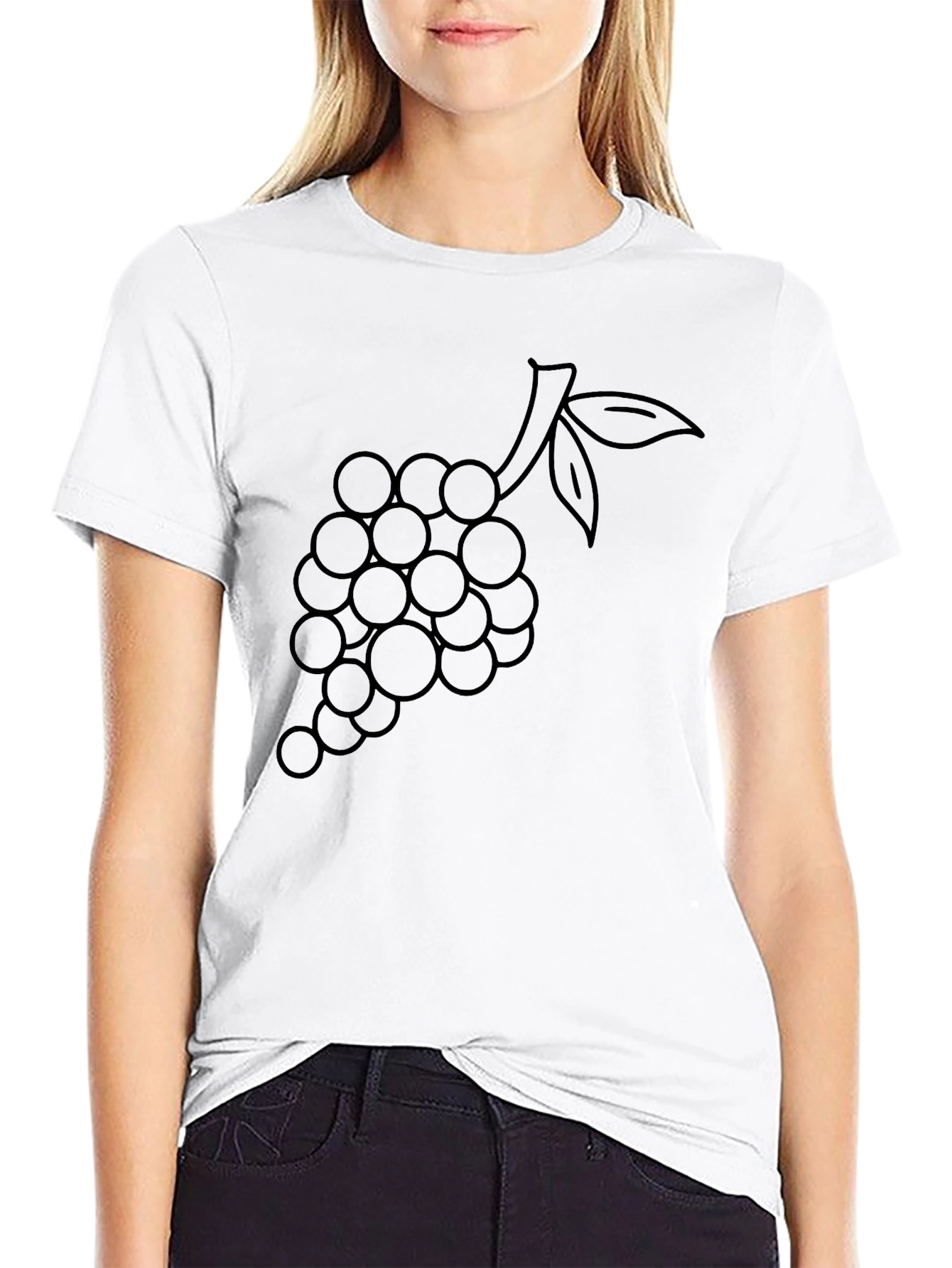 Black Grapes Graphic T-Shirt - Stylish & Comfy view 9