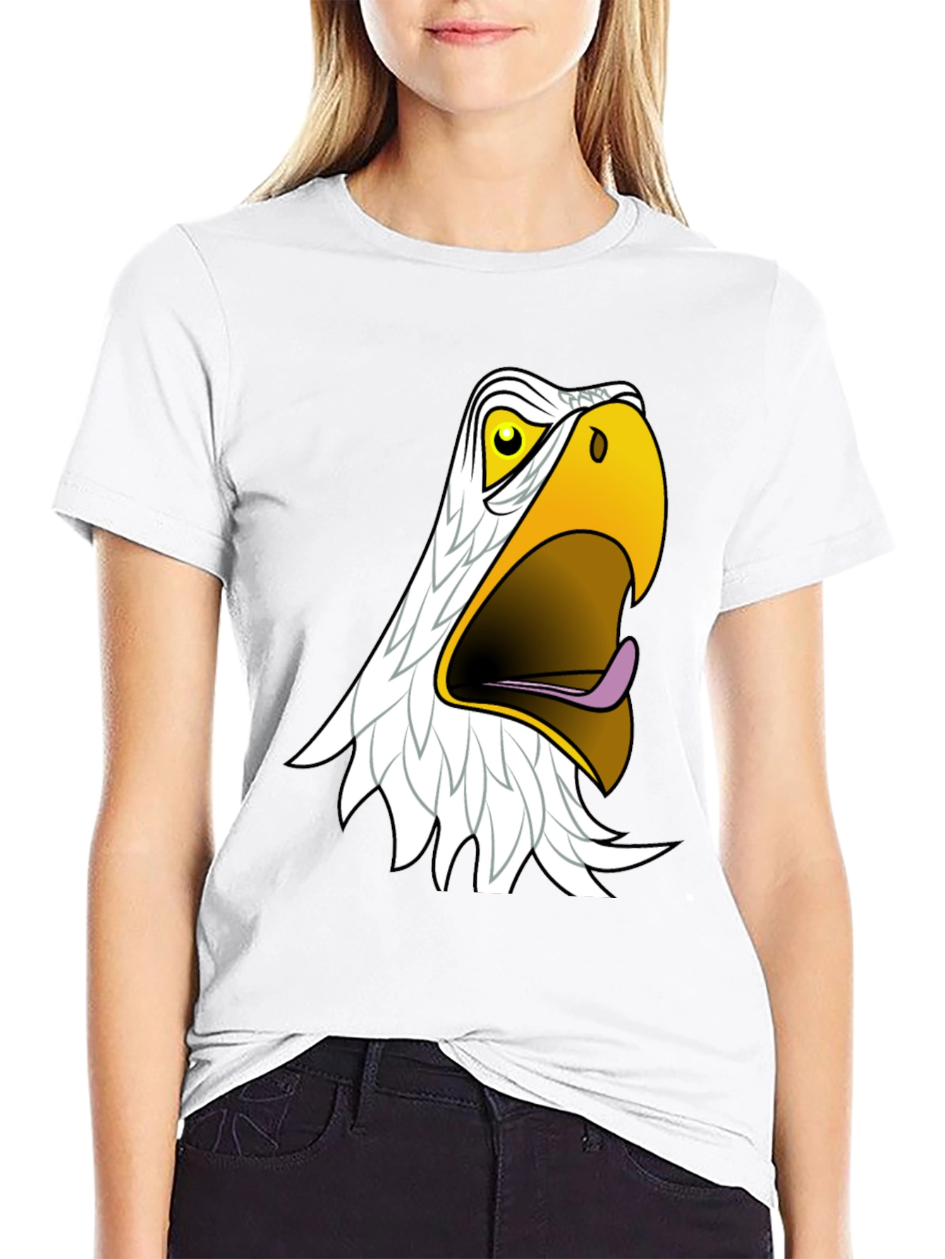 Black Men's Black Eagle Graphic T-Shirt view 9