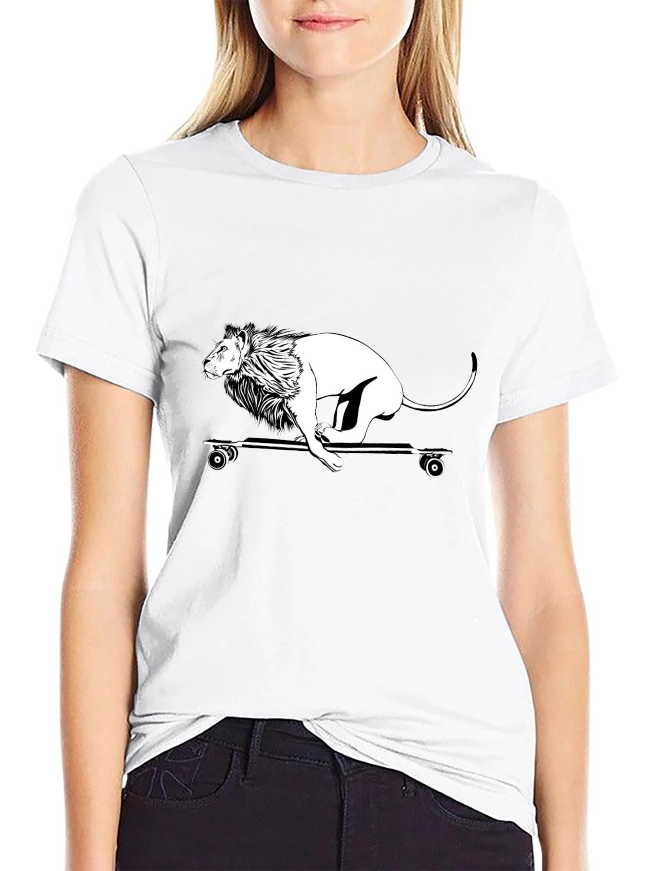 Black Lion Skateboard Graphic Tee view 9