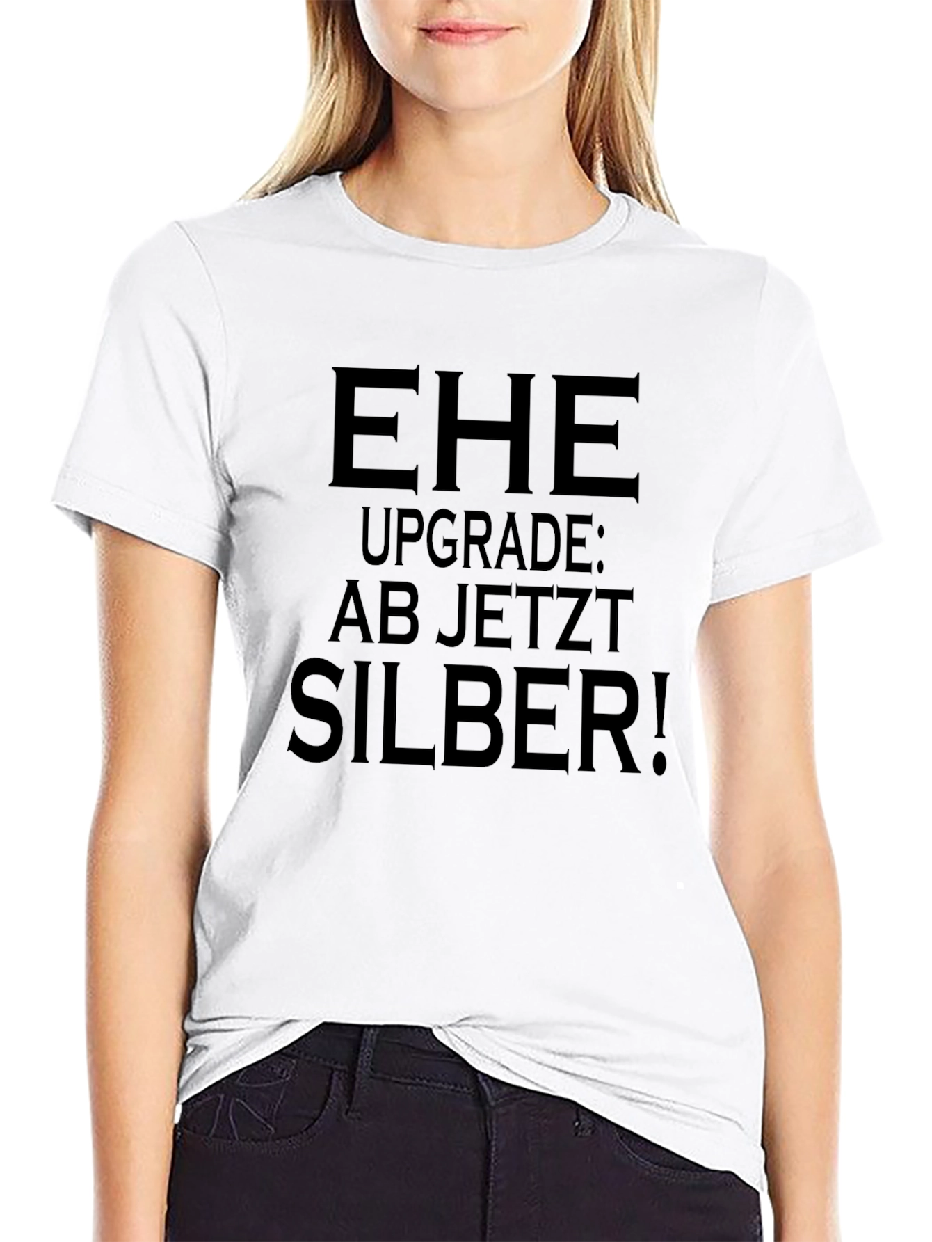 Black EHE Upgrade Silber! Novelty Graphic T-Shirt view 9