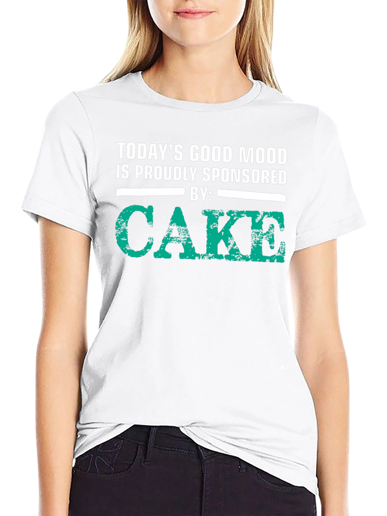 Black Cake Sponsored Good Mood Graphic Tee view 9