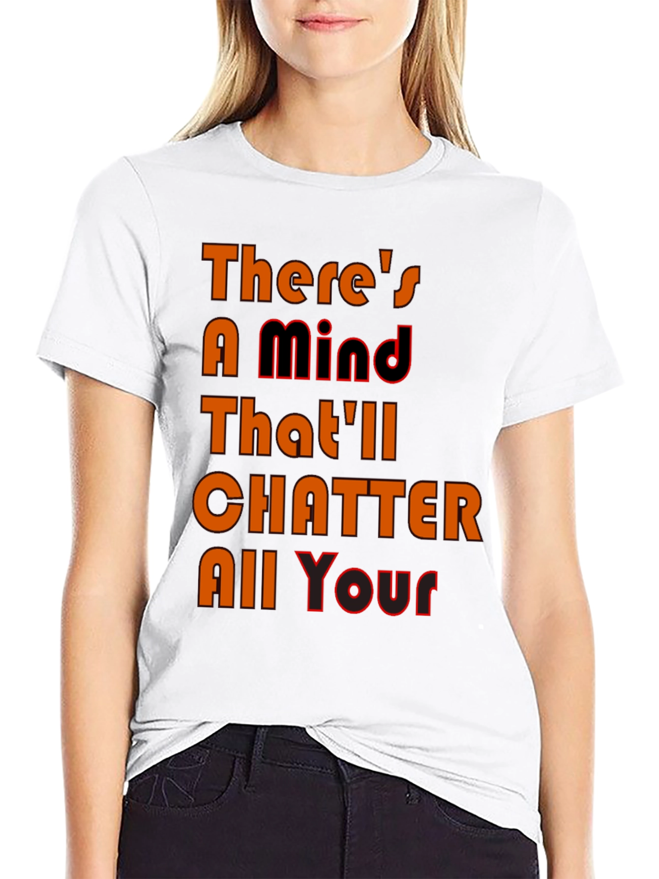 Black Mind Chatter Graphic Tee - Black T-Shirt view 9
